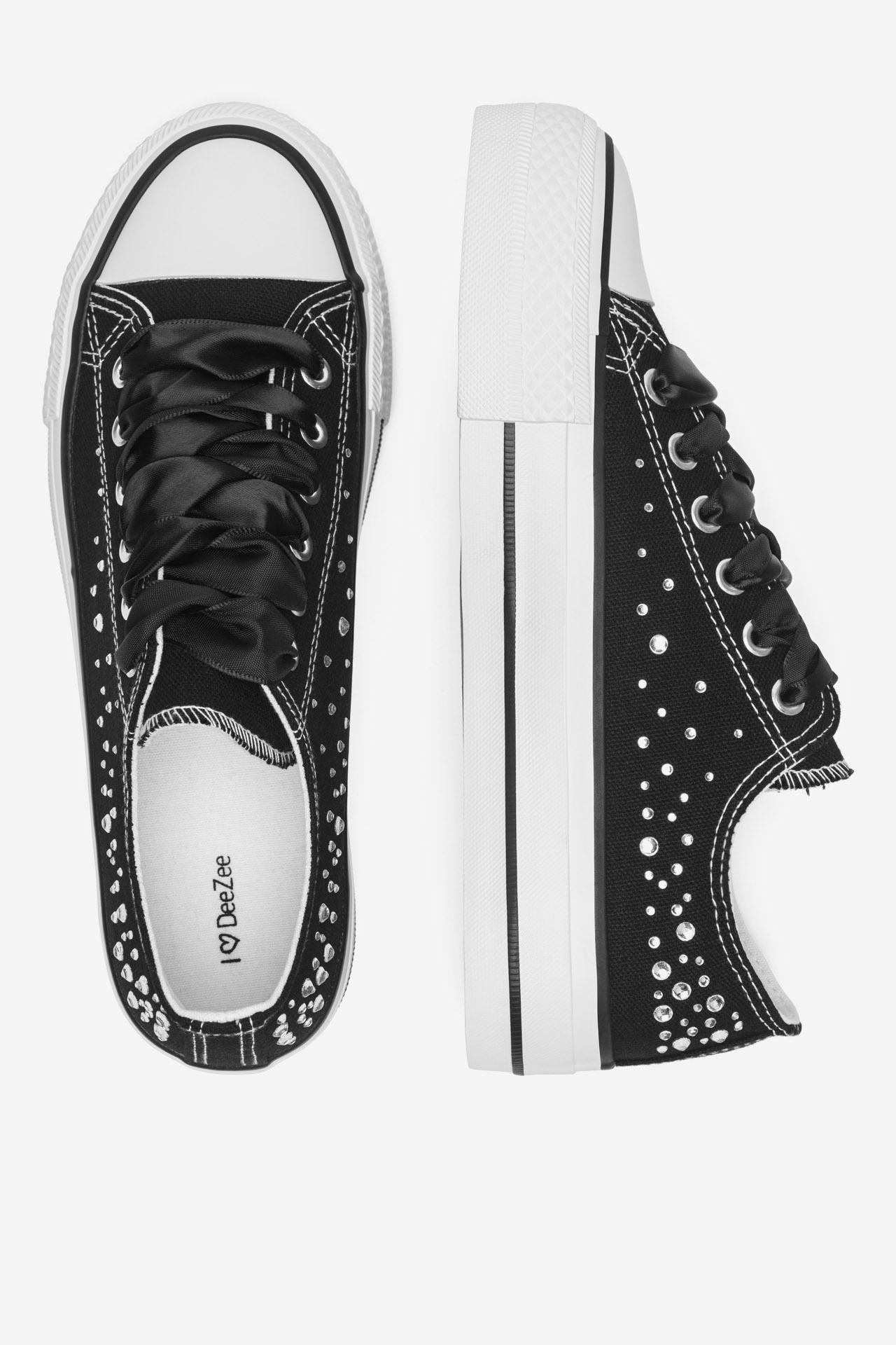 Platnene superge Črna