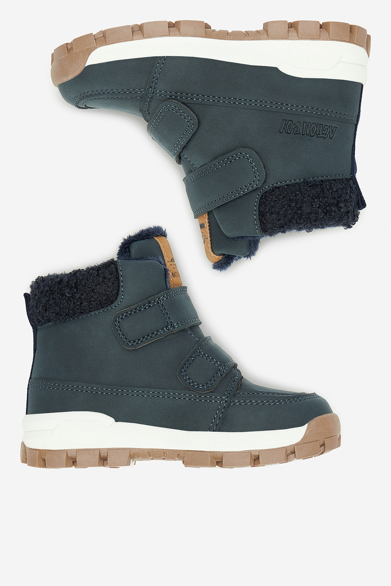 Šněrovací vyšší obuv TMAVĚ MODRÁ