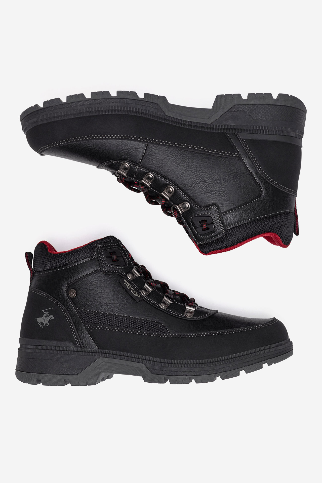 Šněrovací vyšší obuv ČERNÁ