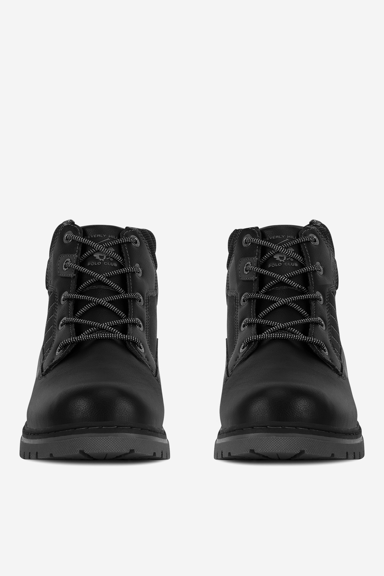 Šněrovací vyšší obuv ČERNÁ