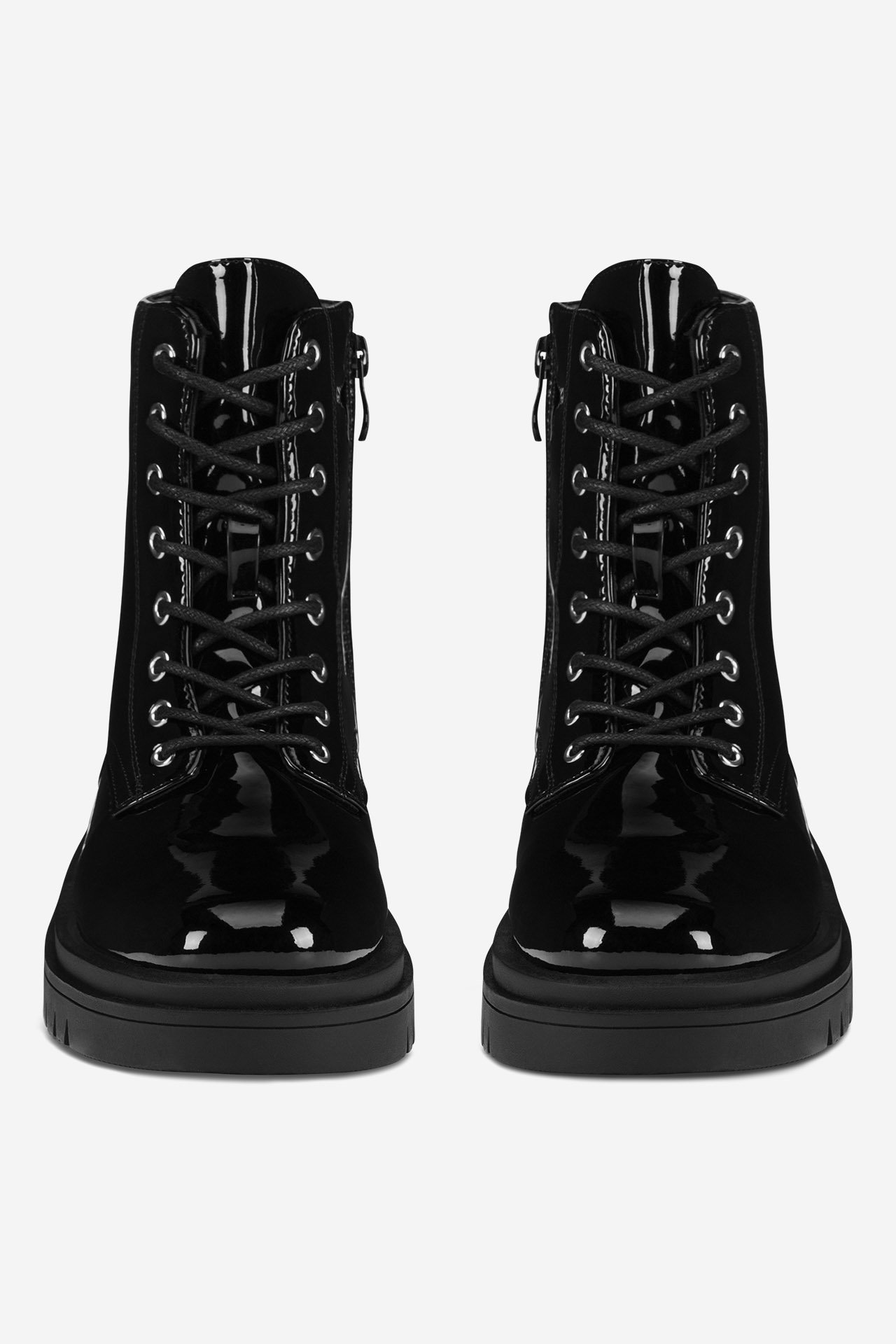 Šněrovací vyšší obuv ČERNÁ