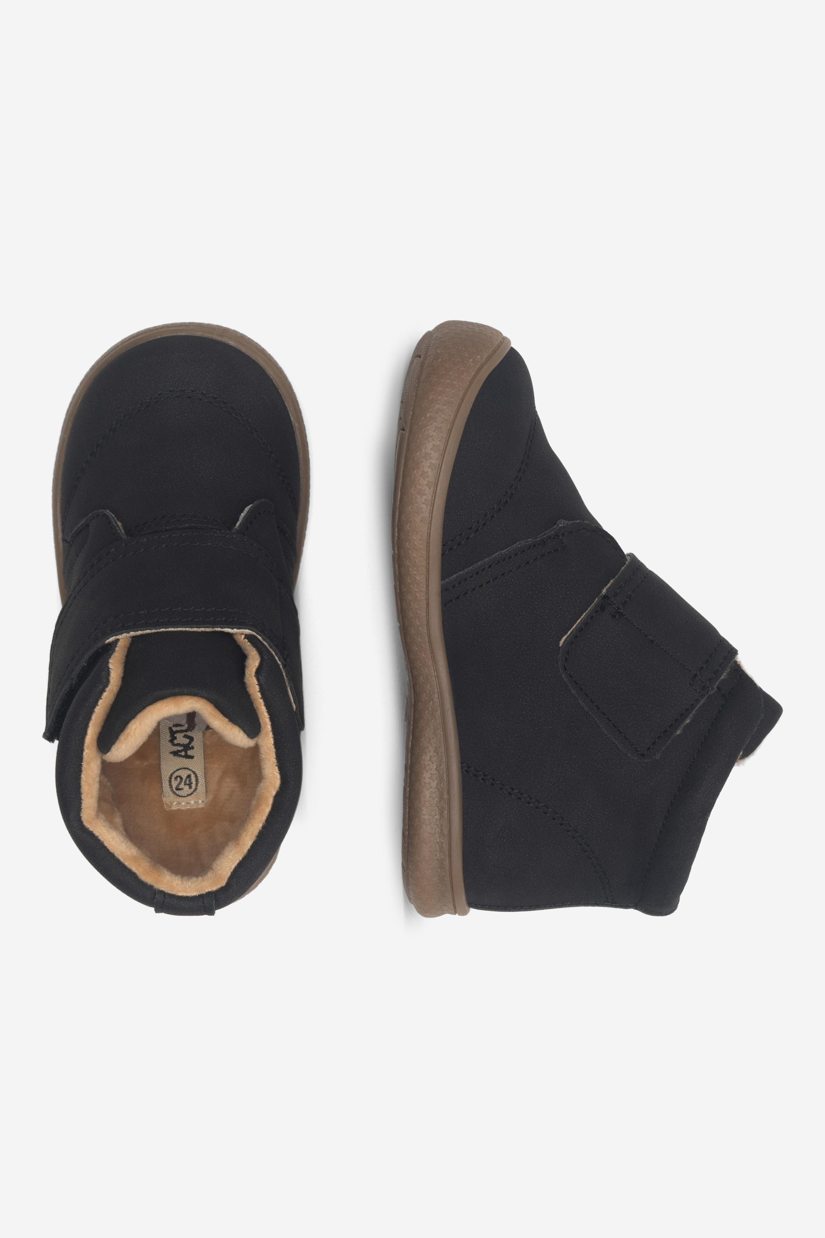 Šněrovací vyšší obuv Action Boy CM211208-9 ČERNÁ