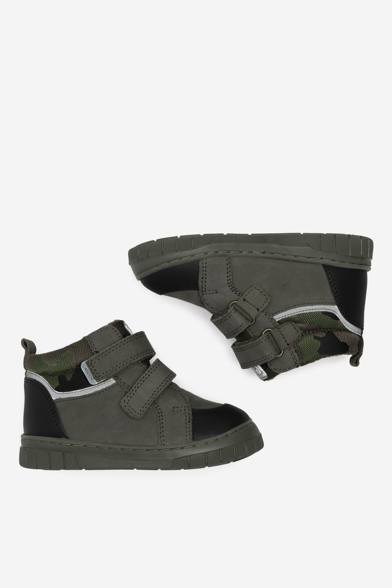 Šněrovací vyšší obuv KHAKI