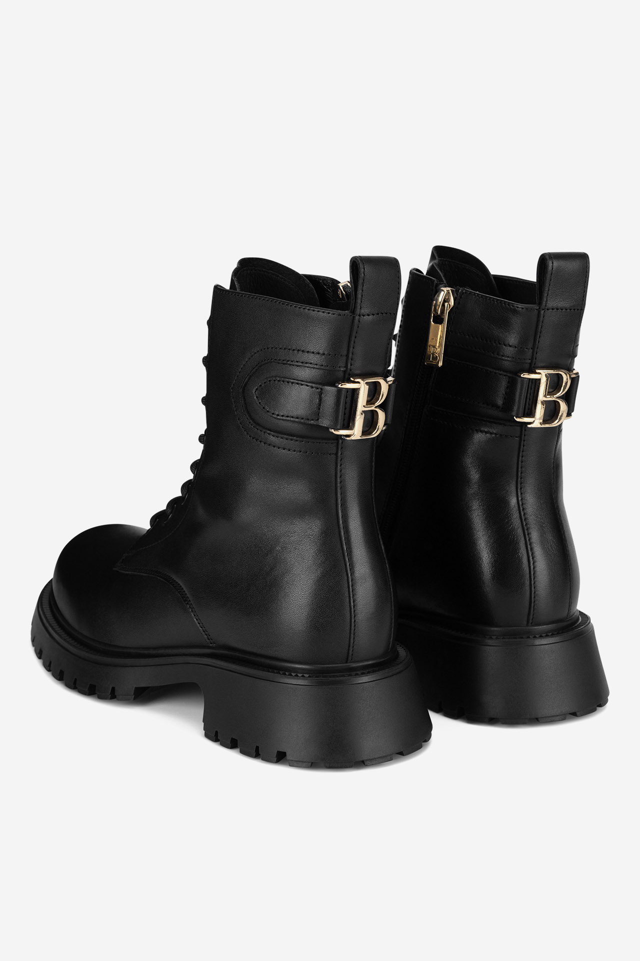 Šněrovací vyšší obuv ČERNÁ