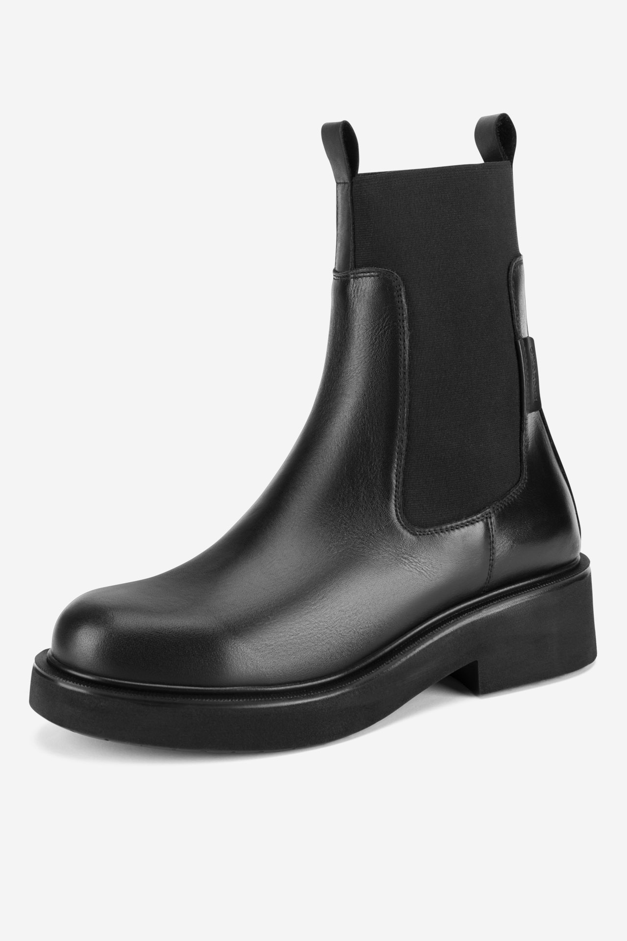 Členková obuv s elastickým prvkom Čierna