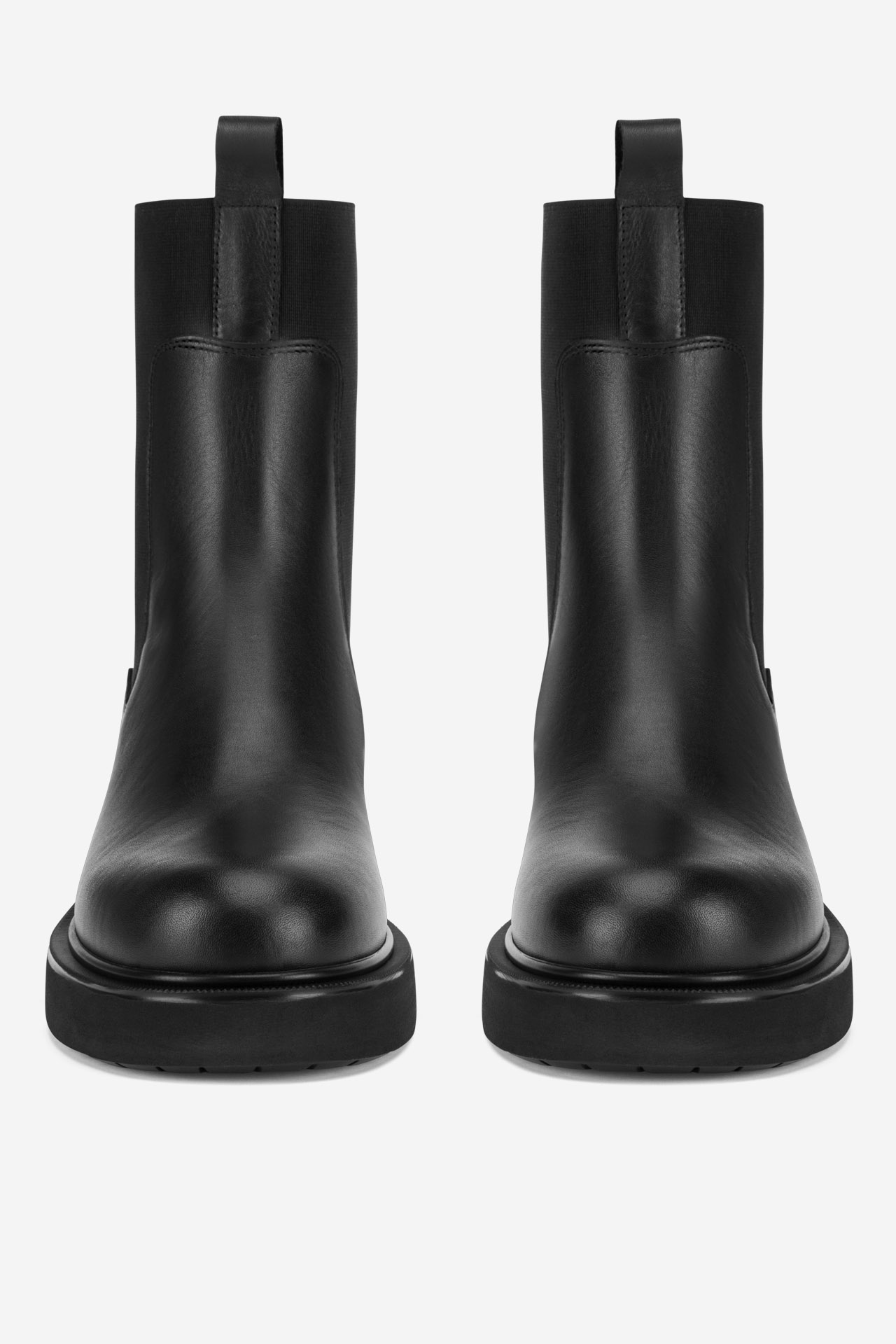 Členková obuv s elastickým prvkom Čierna