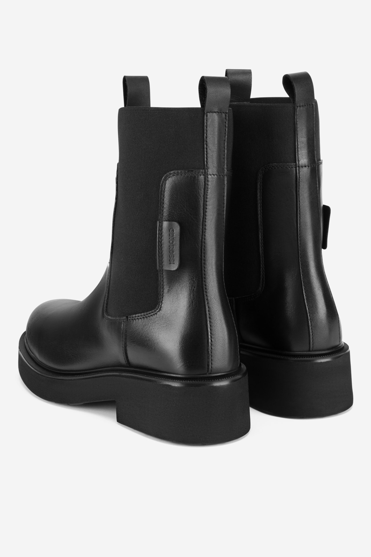 Členková obuv s elastickým prvkom Čierna