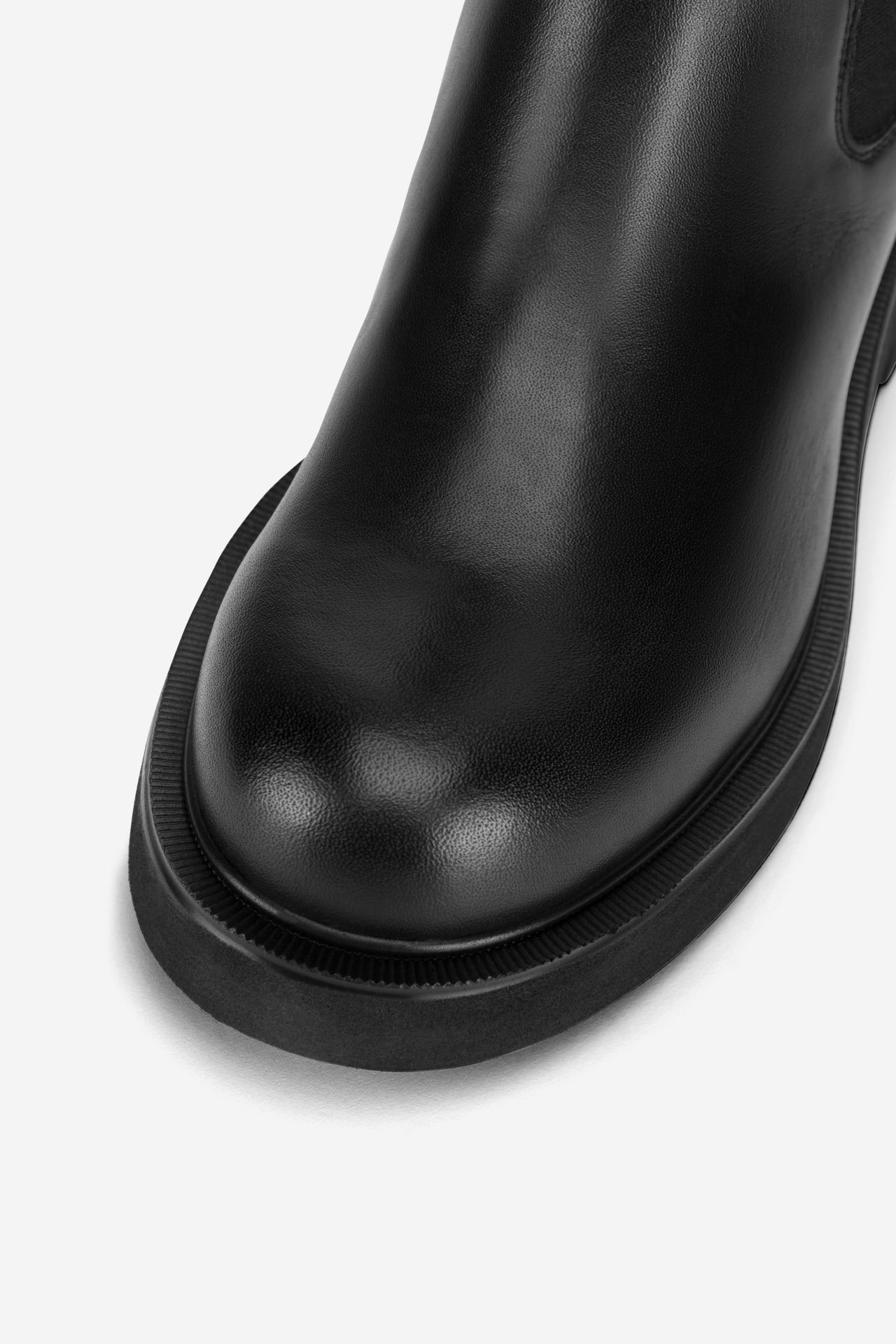 Členková obuv s elastickým prvkom Čierna