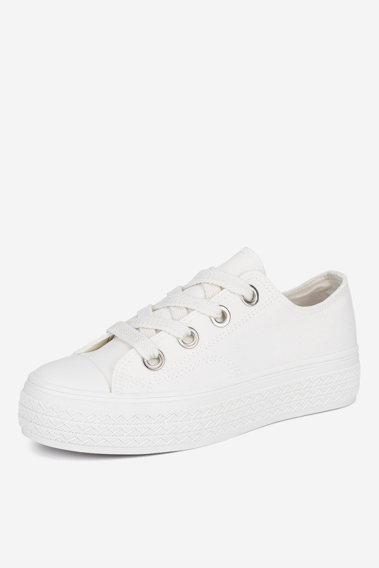 Plátěná obuv BÍLÁ