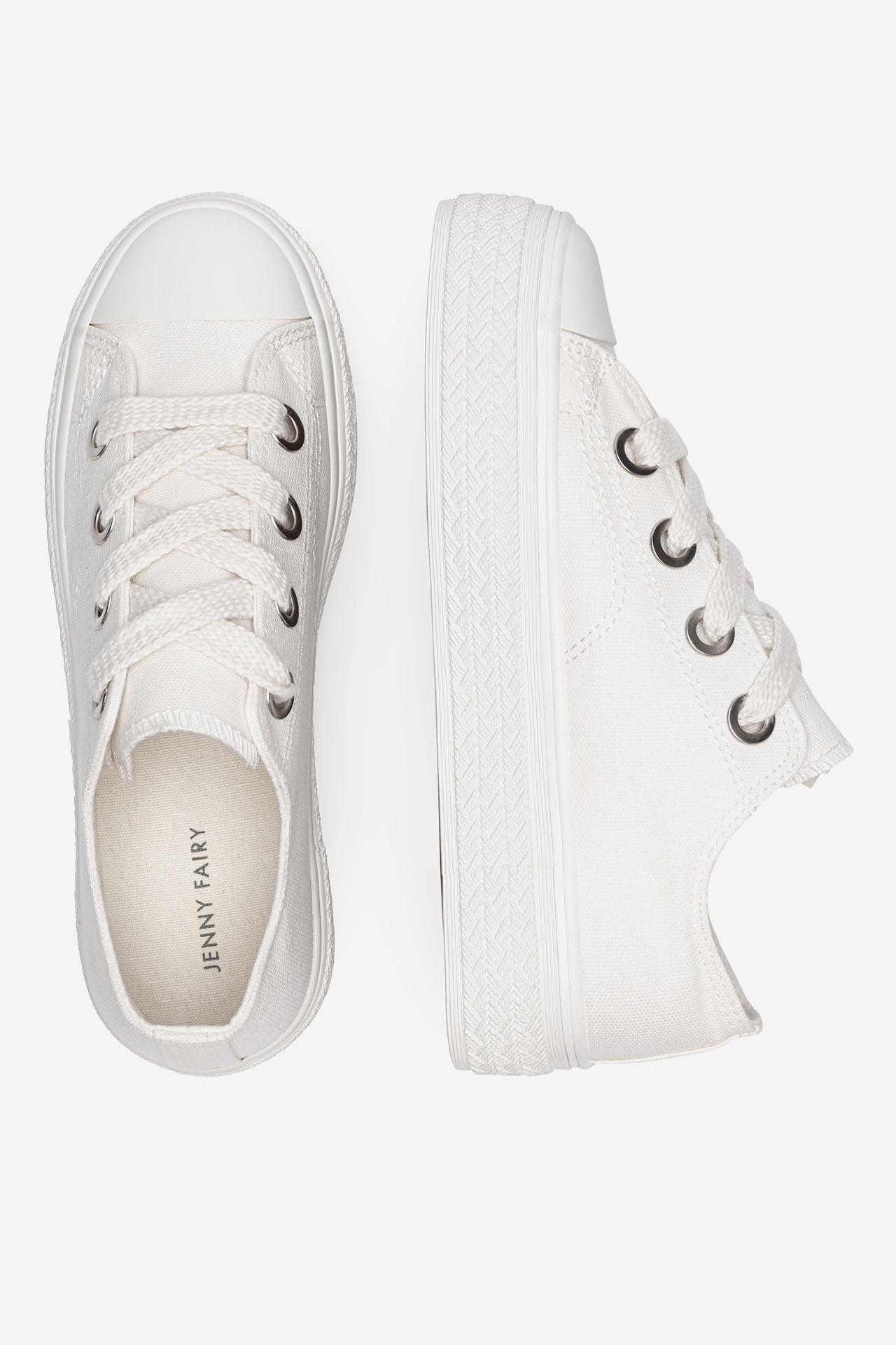 Plátěná obuv BÍLÁ