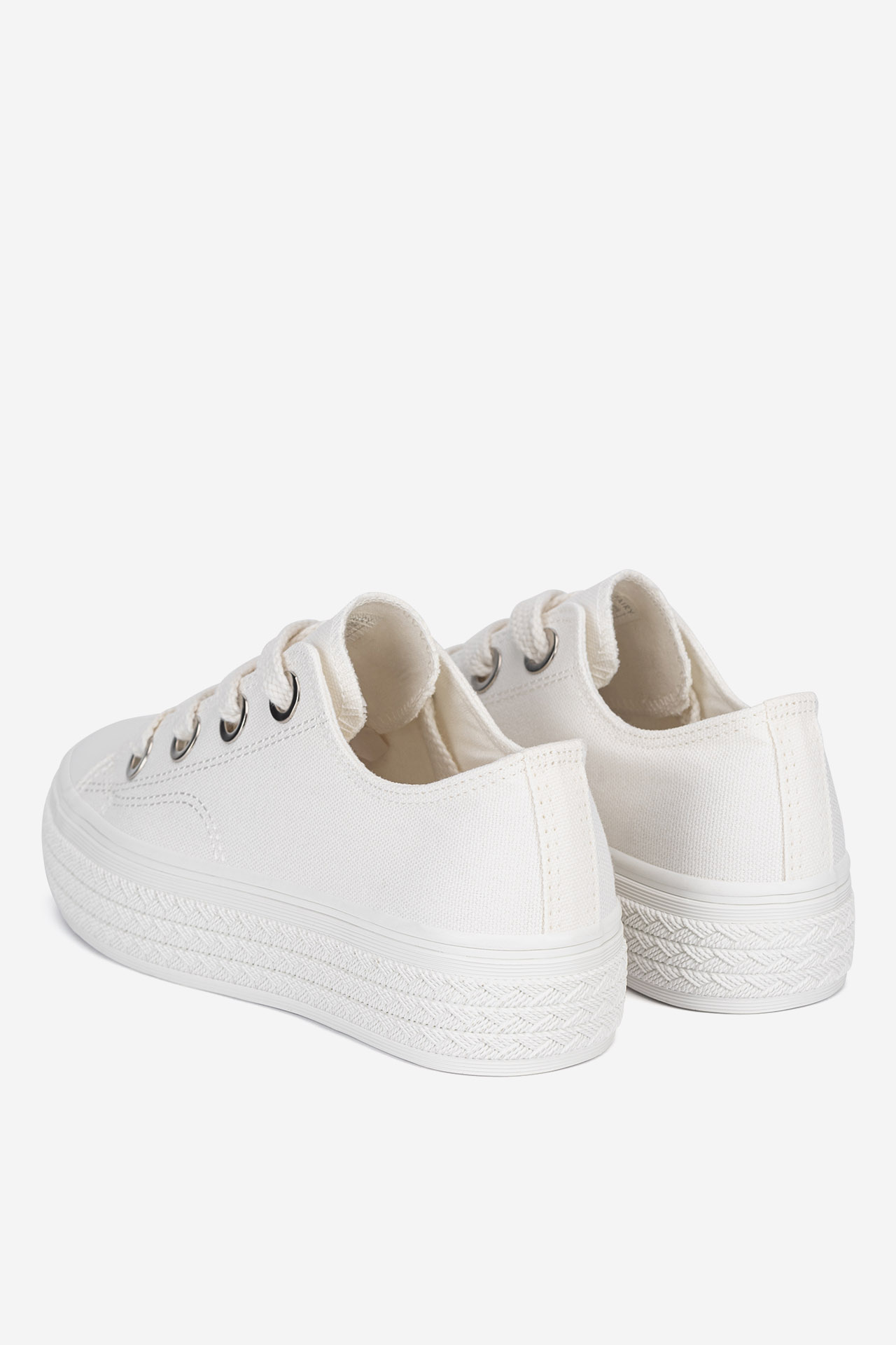 Plátěná obuv BÍLÁ