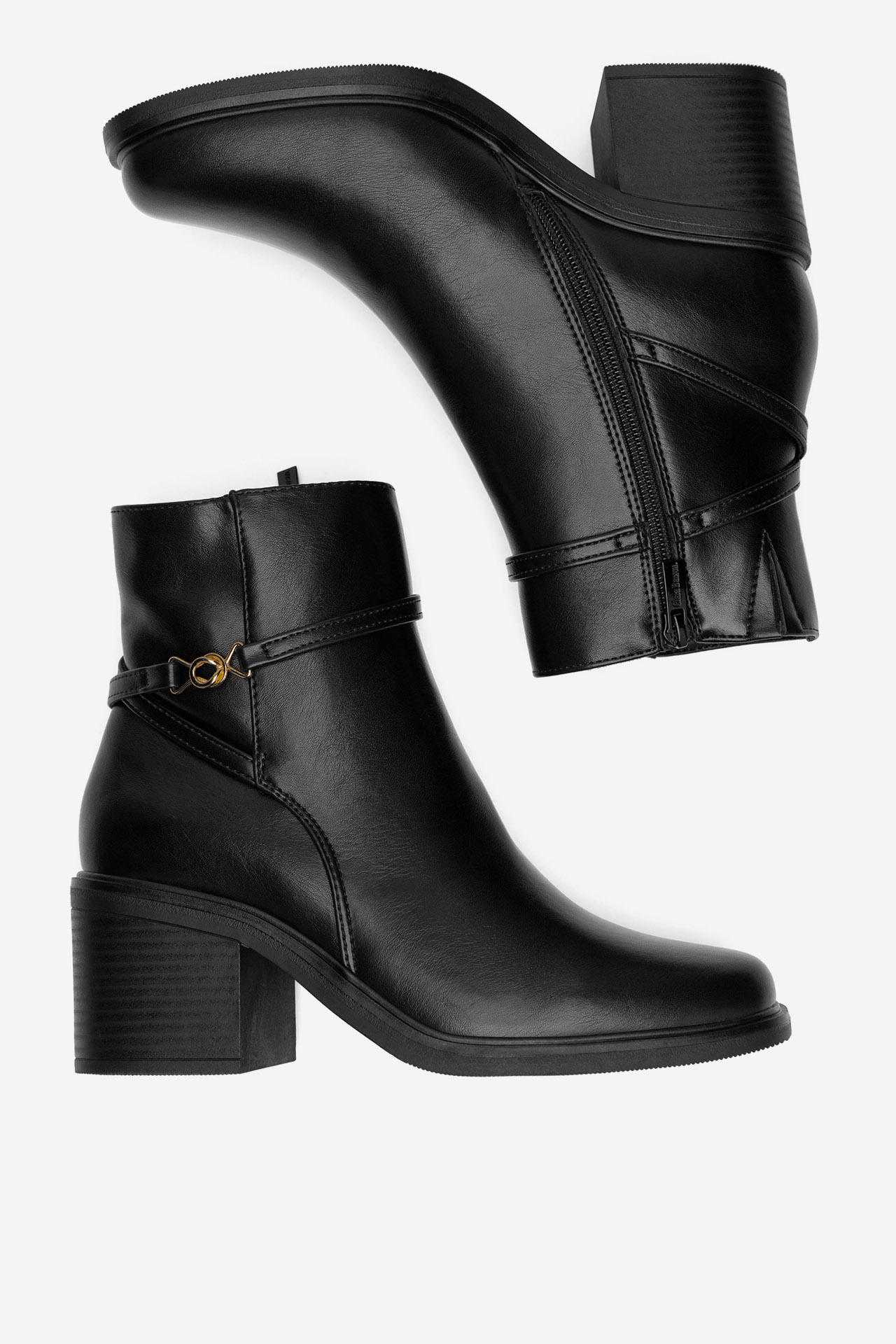 Členková obuv Čierna