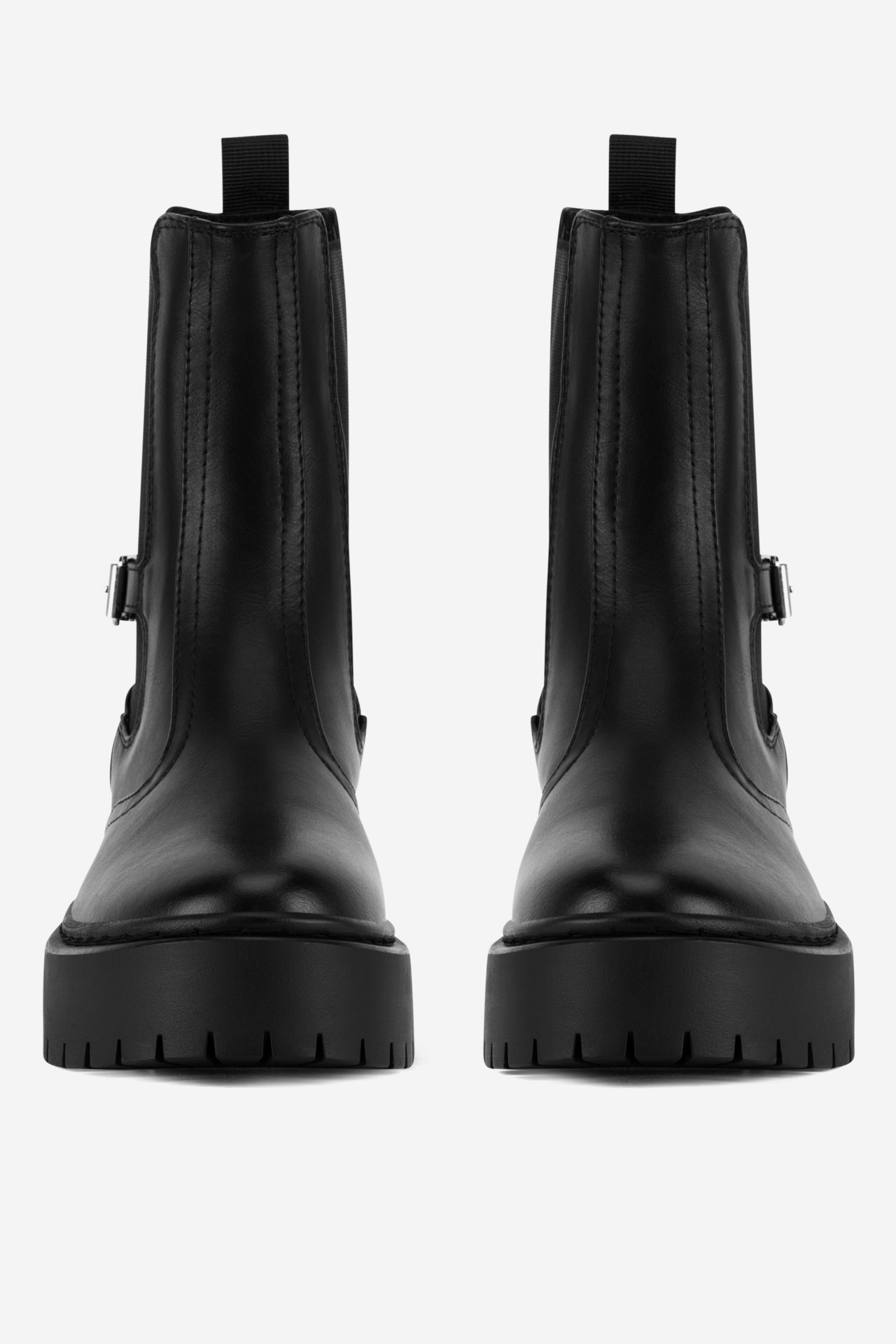 Členková obuv s elastickým prvkom Čierna