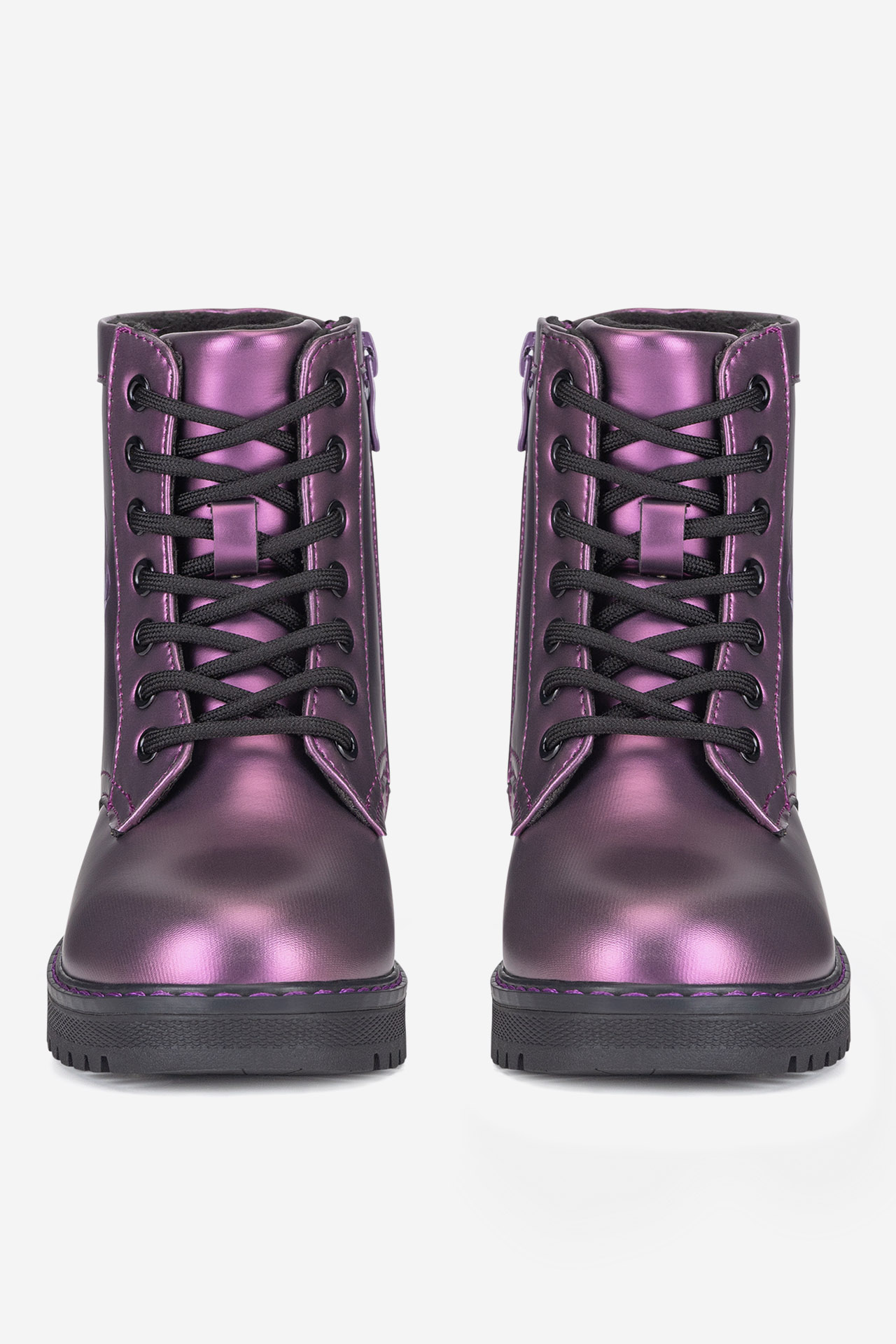 Gležnjarji z vezalkami Vijolična