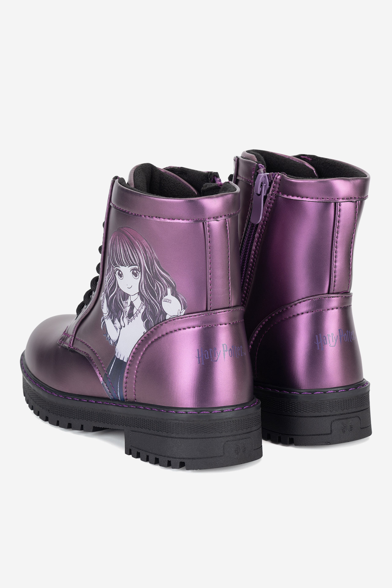 Gležnjarji z vezalkami Vijolična