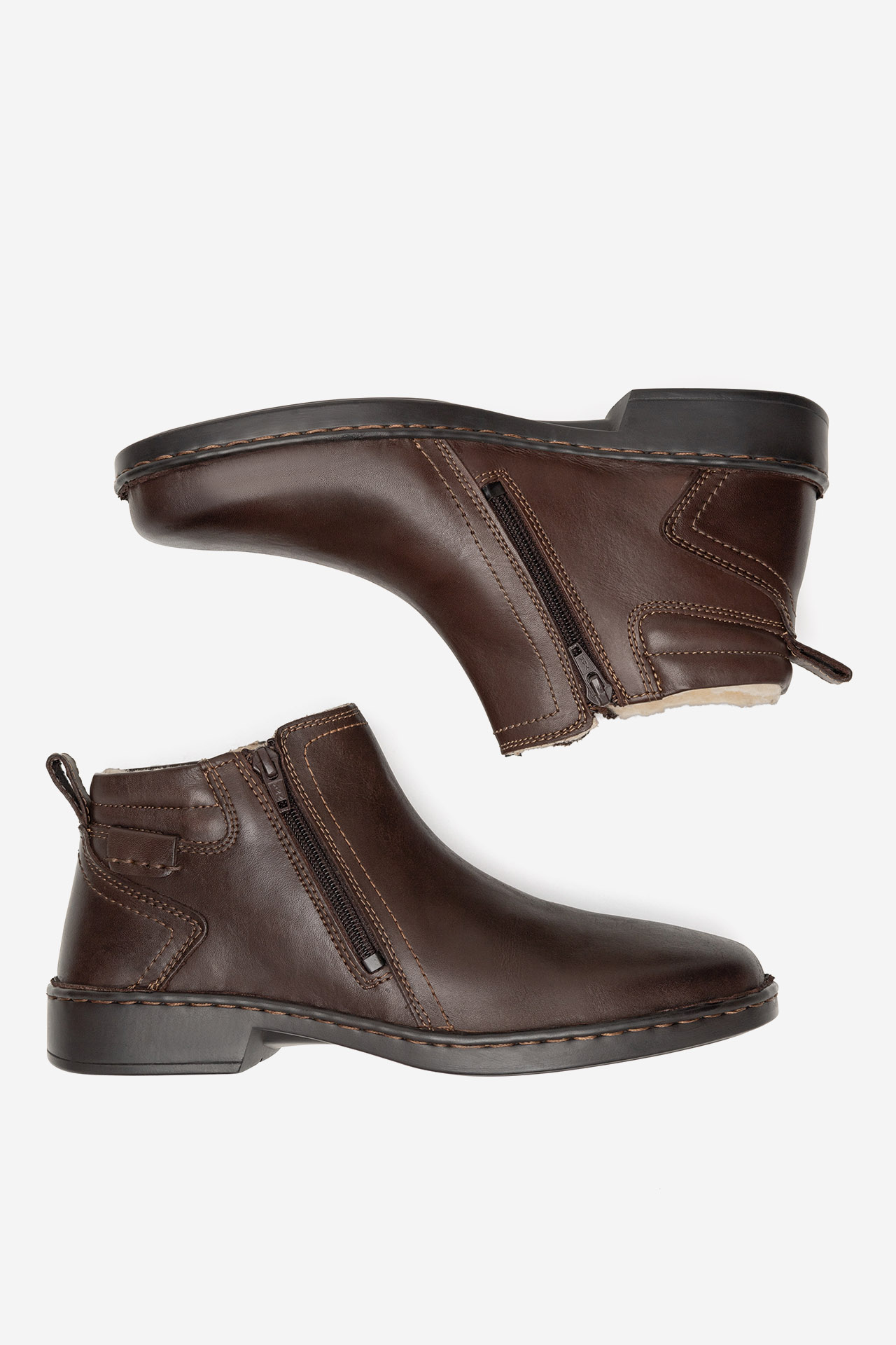 Kotníková obuv HNĚDÁ