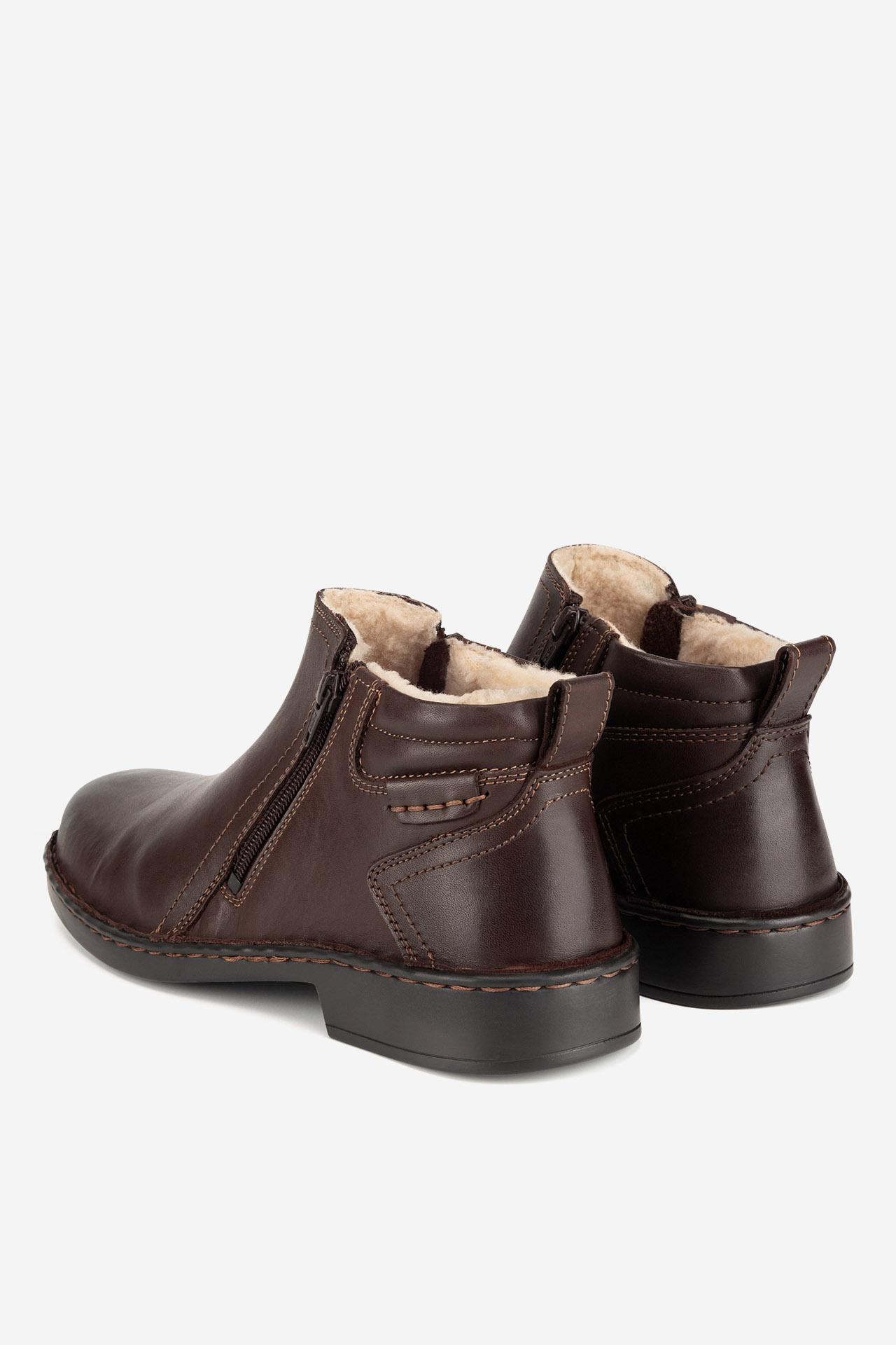 Kotníková obuv HNĚDÁ