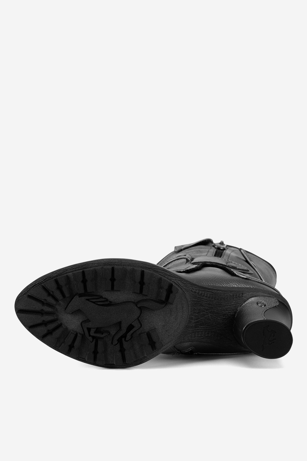 Škornji Temno srebrno