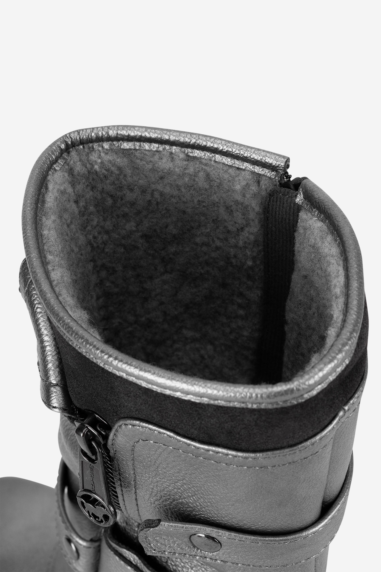 Škornji Temno srebrno