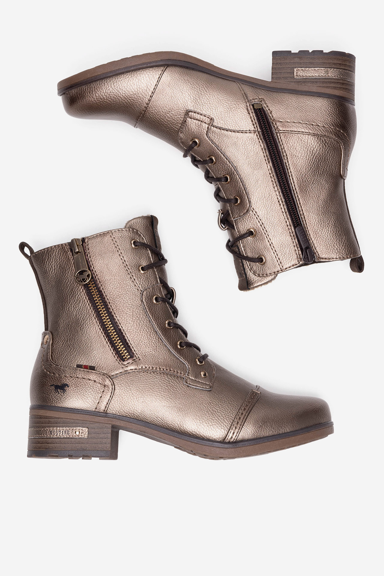 Gležnjarji z vezalkami Zlata