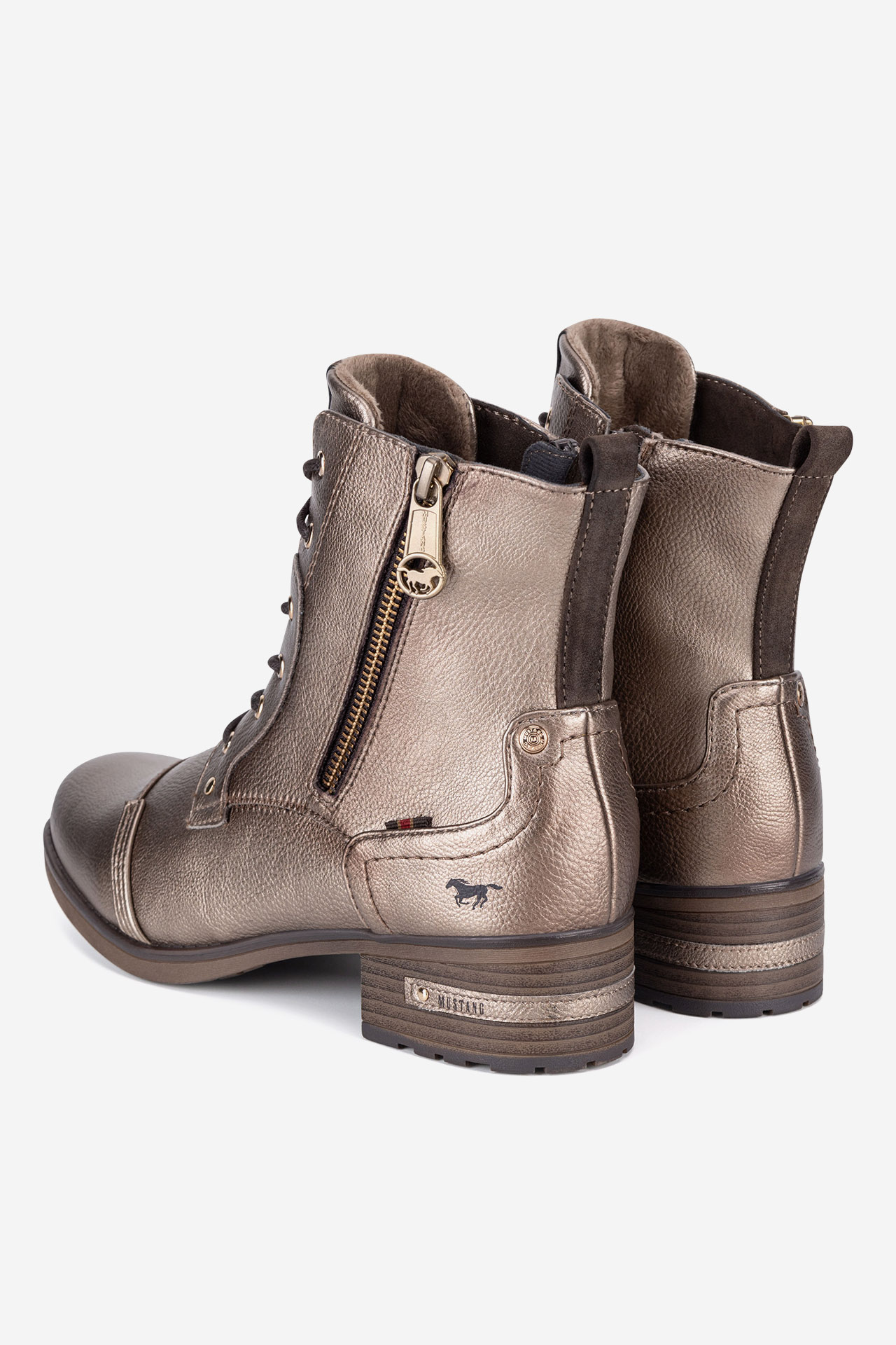 Gležnjarji z vezalkami Zlata