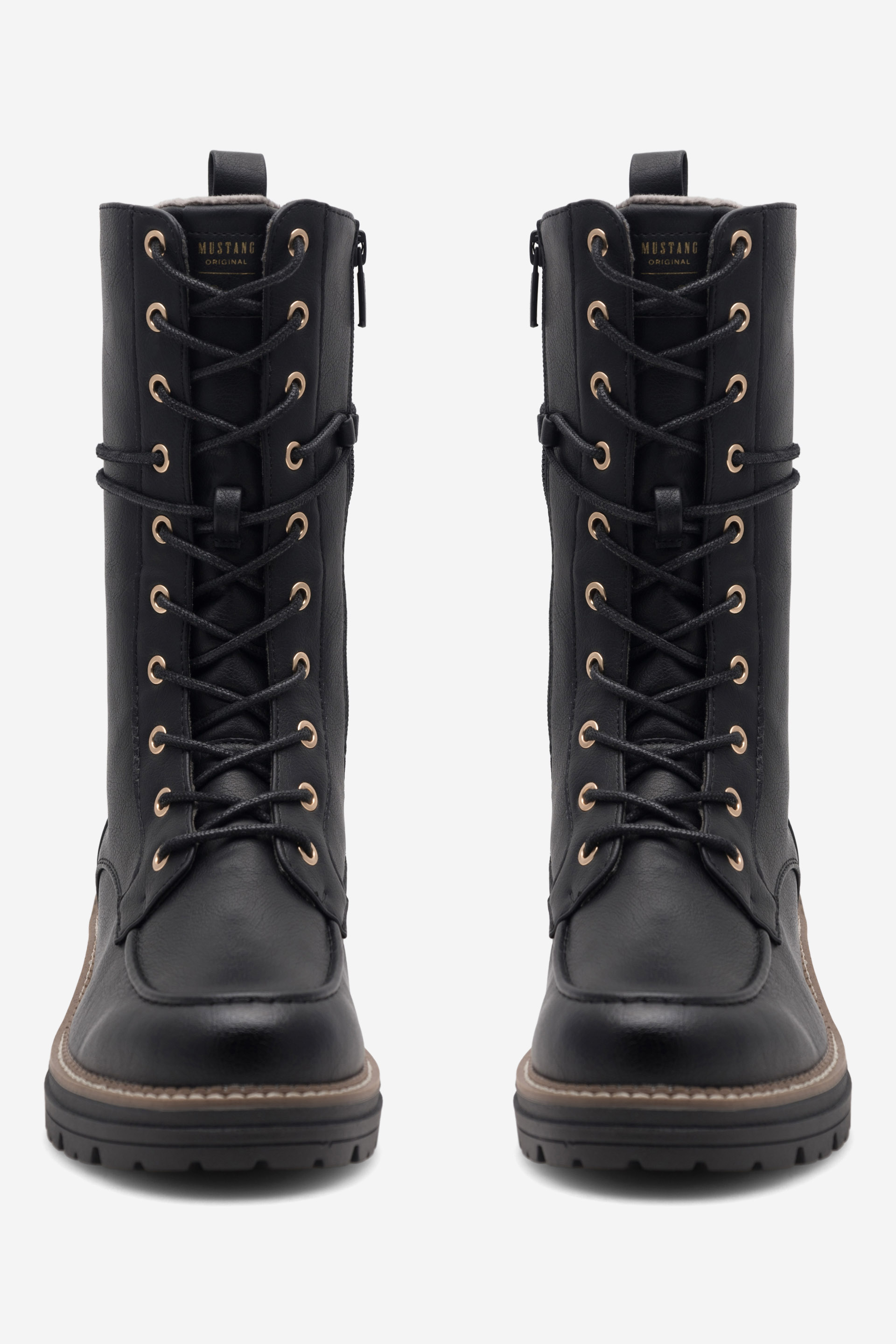 Gležnjarji z vezalkami Črna