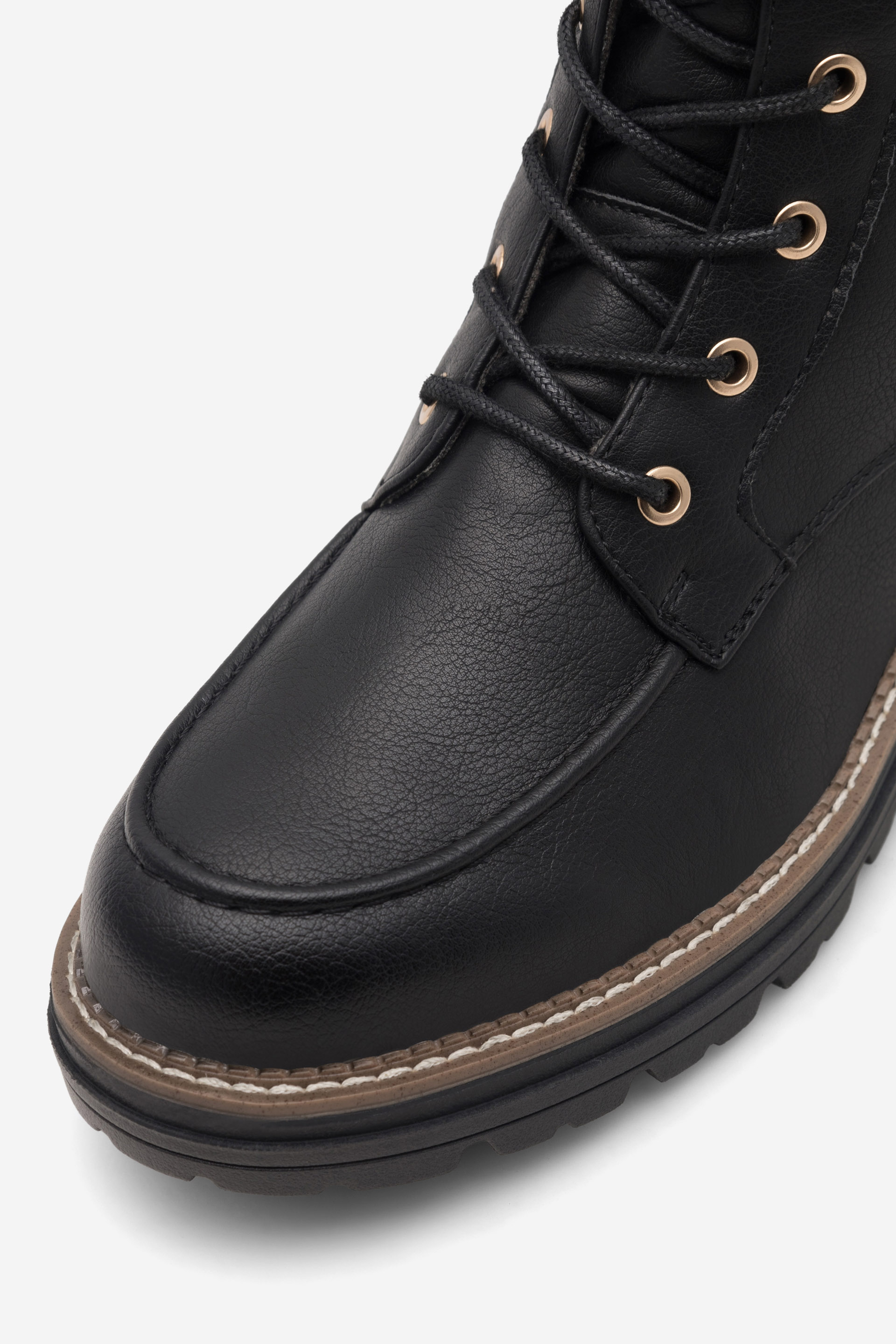 Gležnjarji z vezalkami Črna