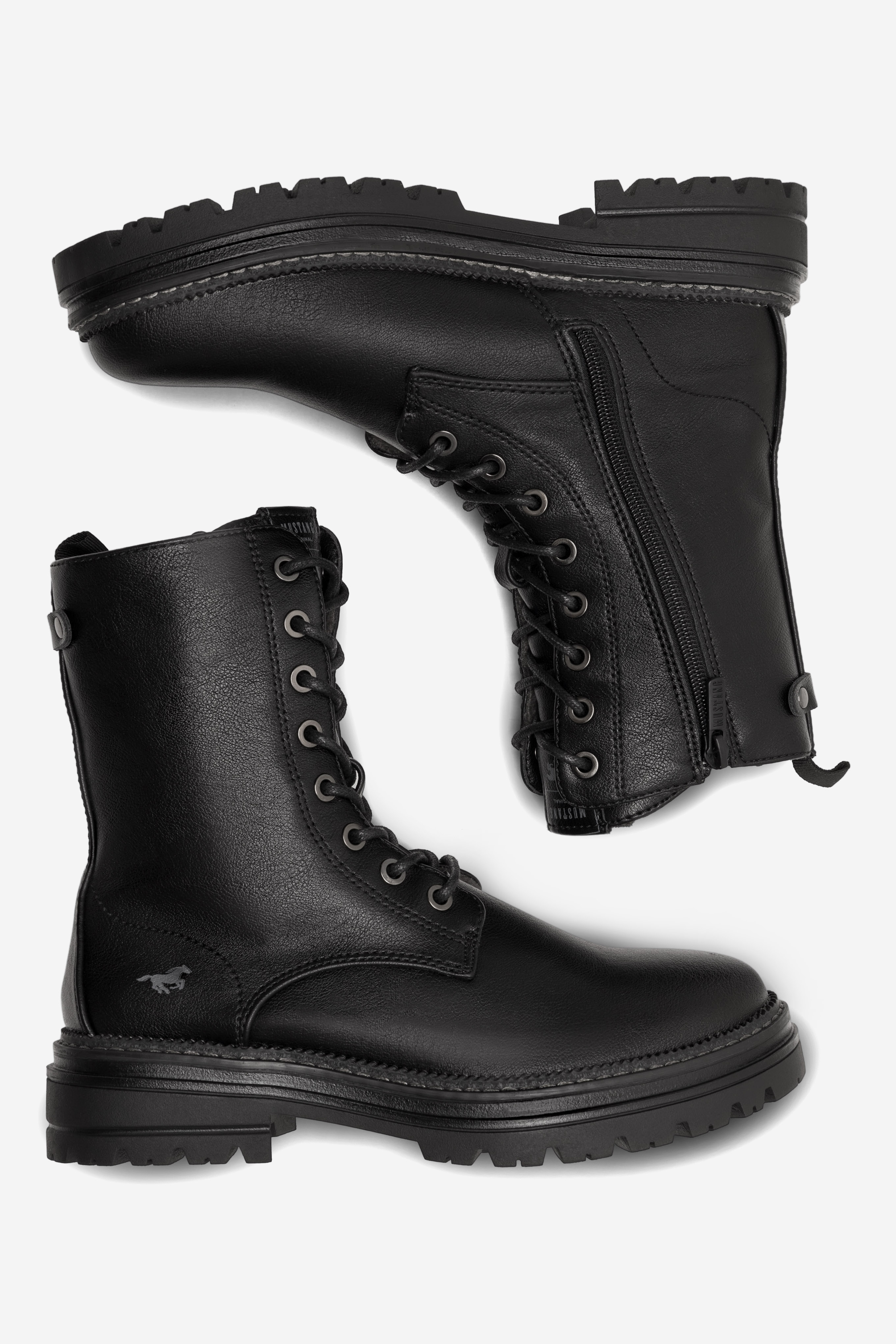 Gležnjarji z vezalkami Črna