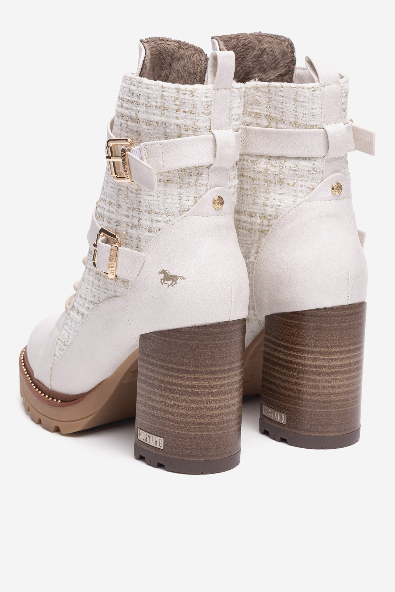 Šněrovací vyšší obuv BÍLÁ