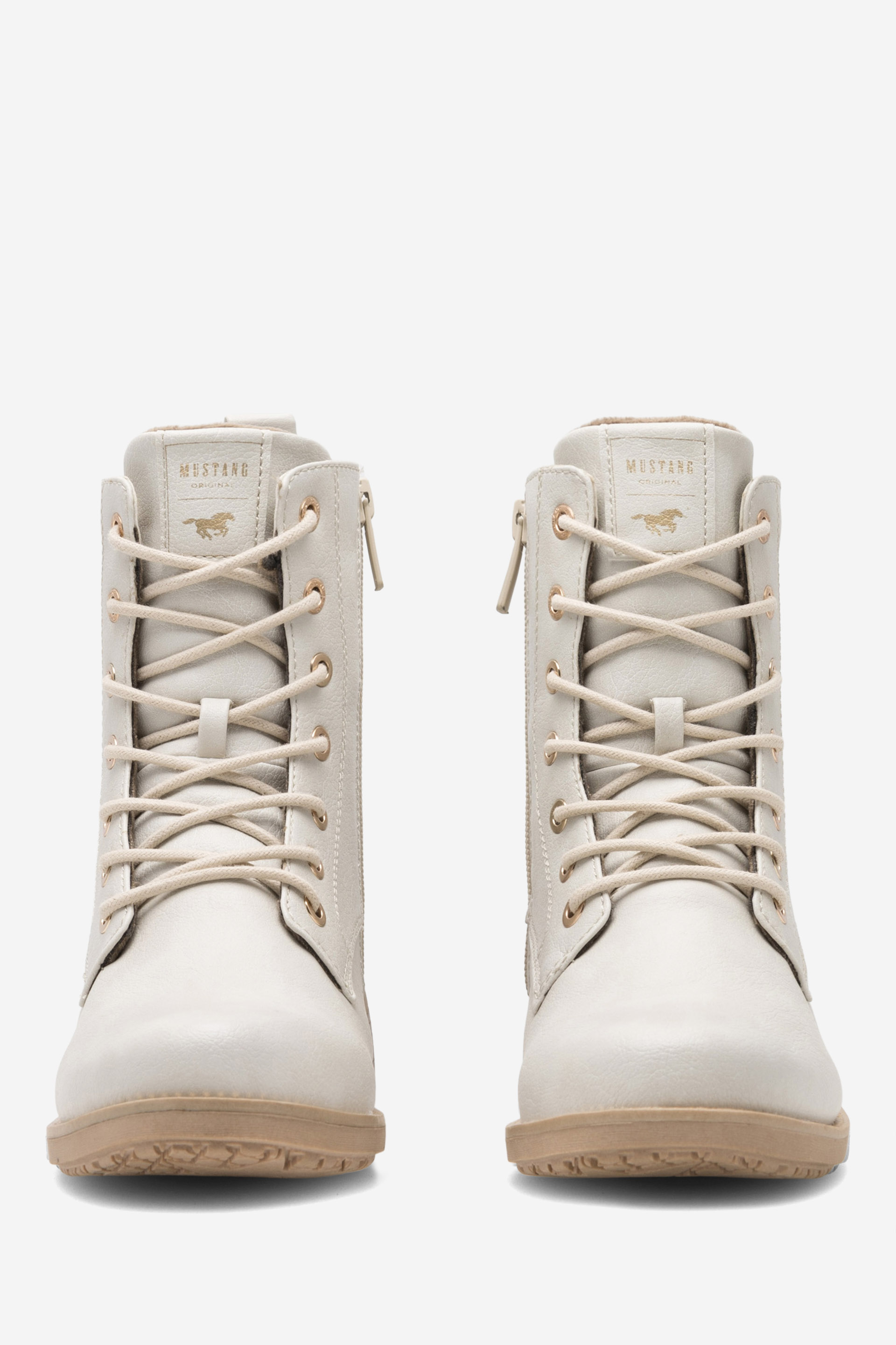 Šněrovací vyšší obuv BÍLÁ