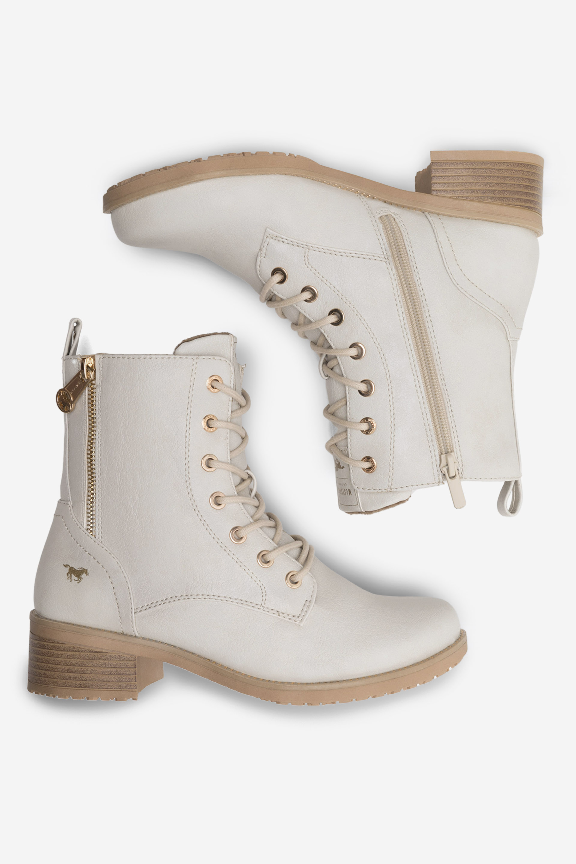 Šněrovací vyšší obuv BÍLÁ