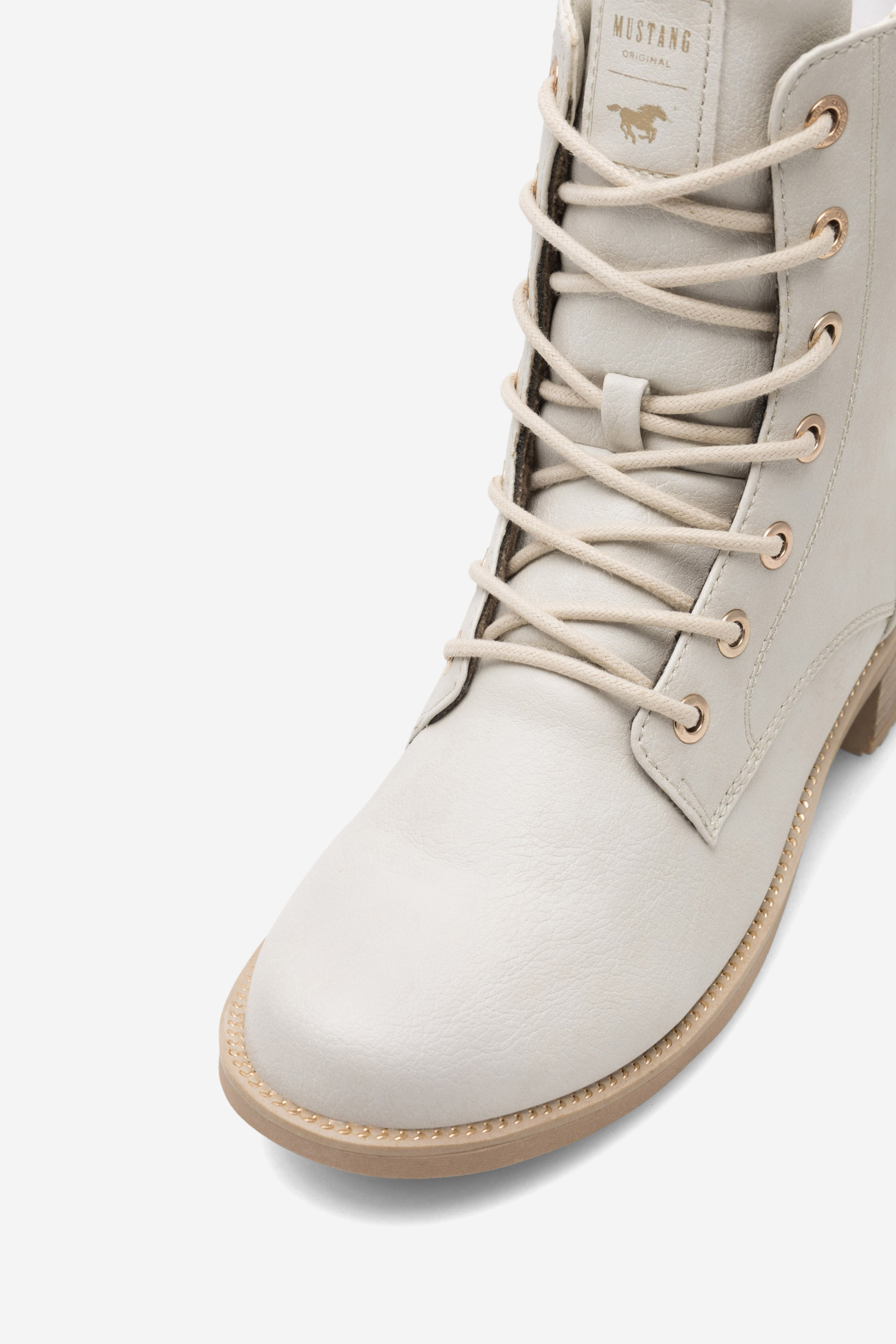 Šněrovací vyšší obuv BÍLÁ