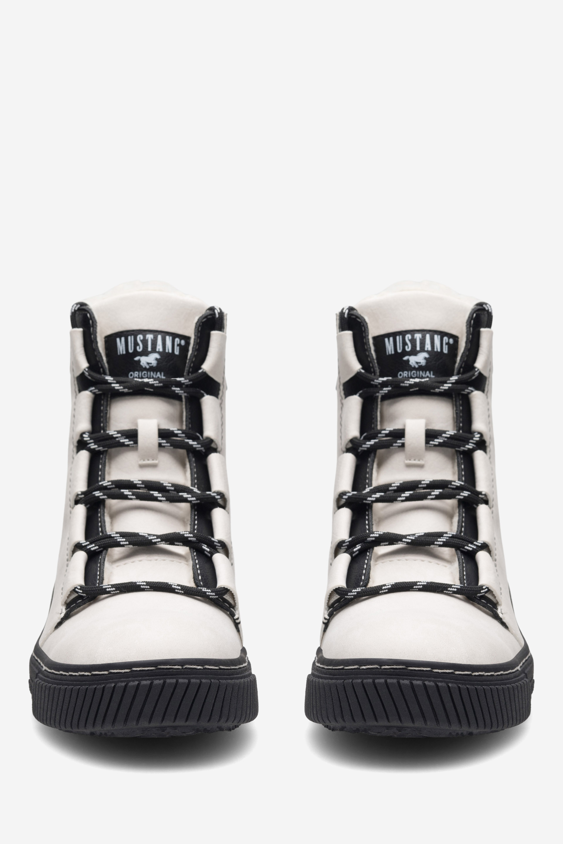 Šněrovací vyšší obuv BÍLÁ