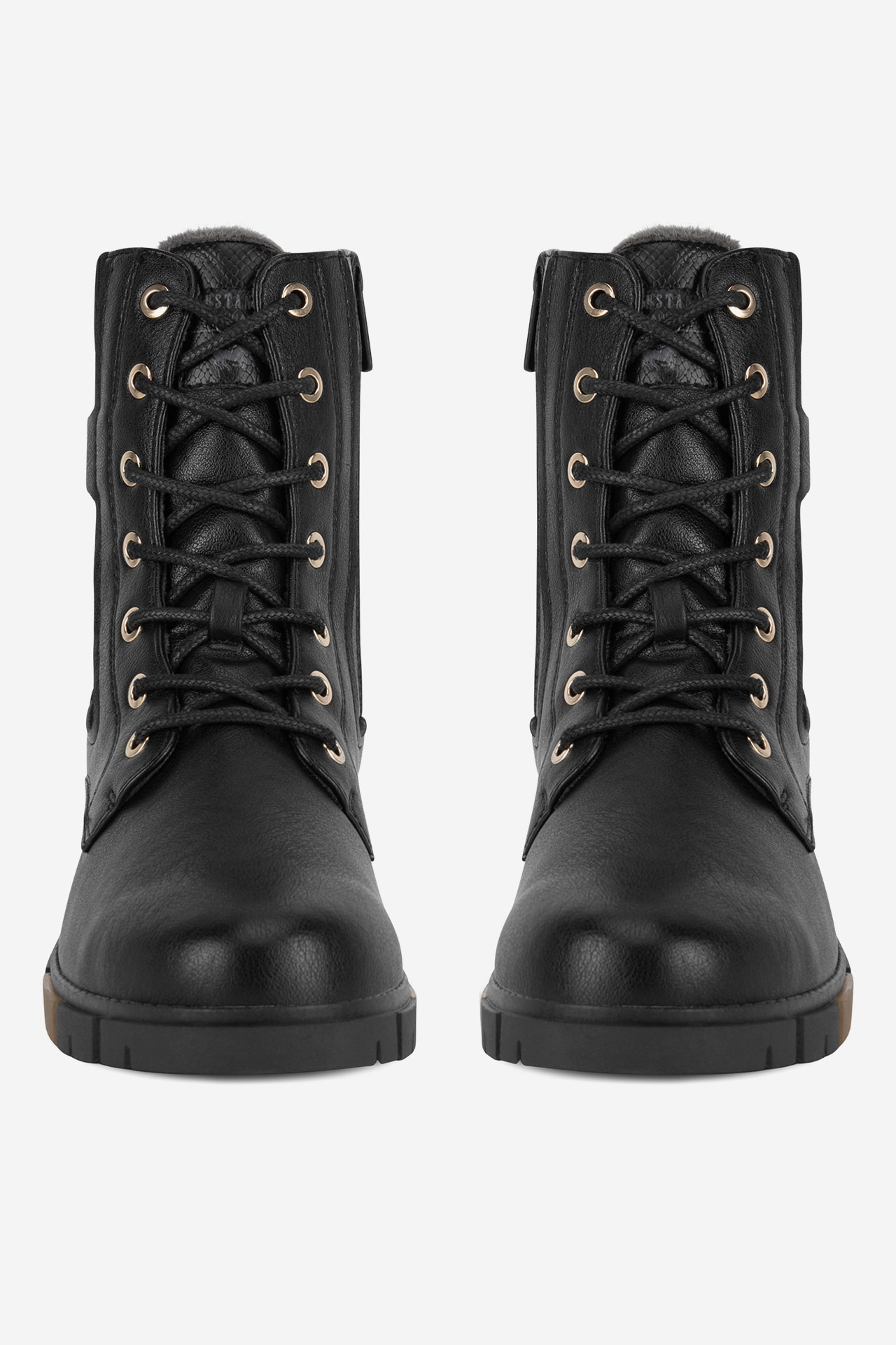 Gležnjarji z vezalkami Črna