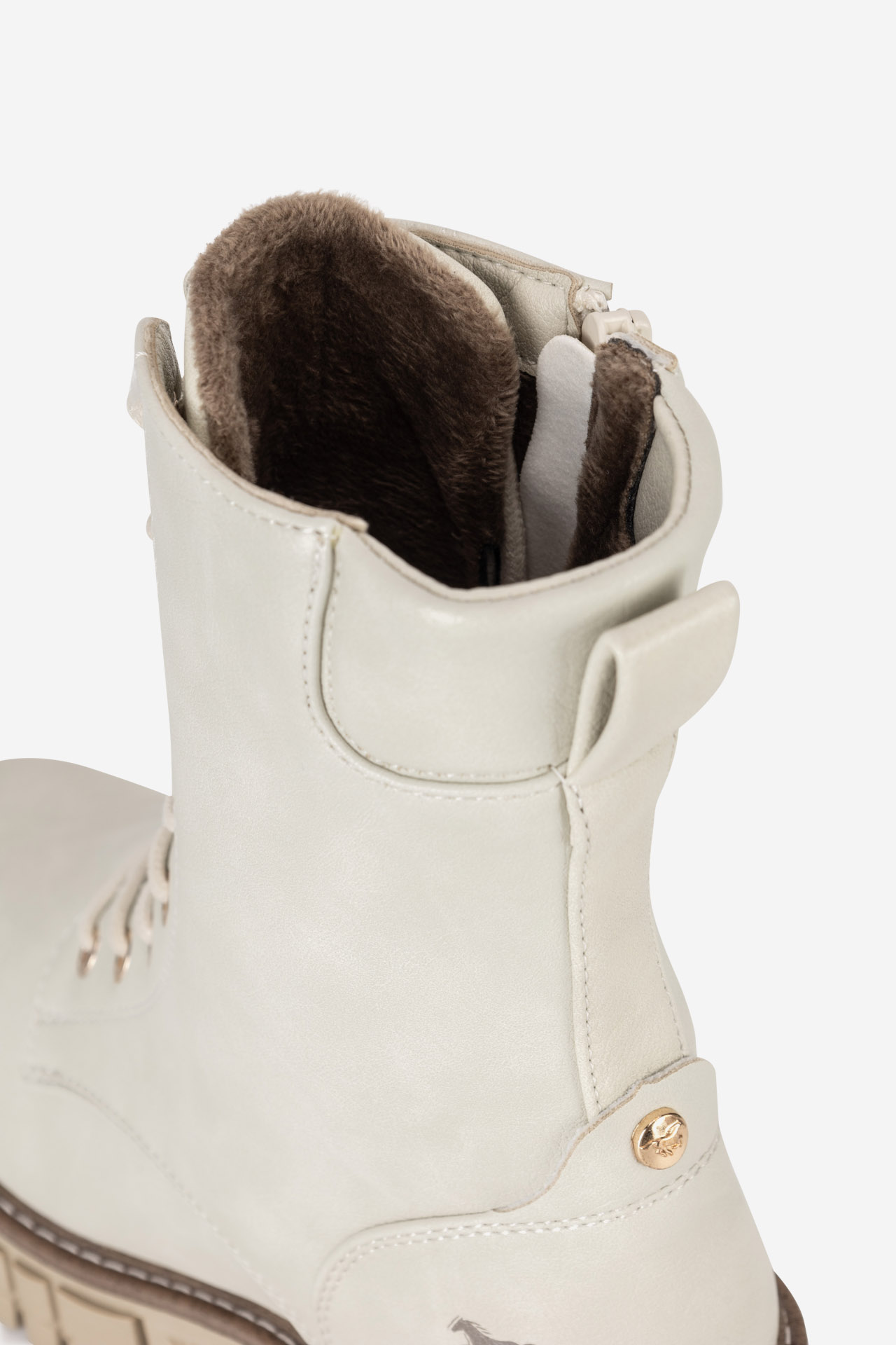 Šněrovací vyšší obuv BÍLÁ