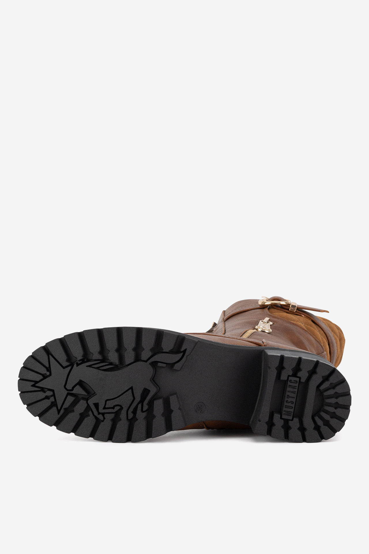 Gležnjarji z vezalkami Rjava