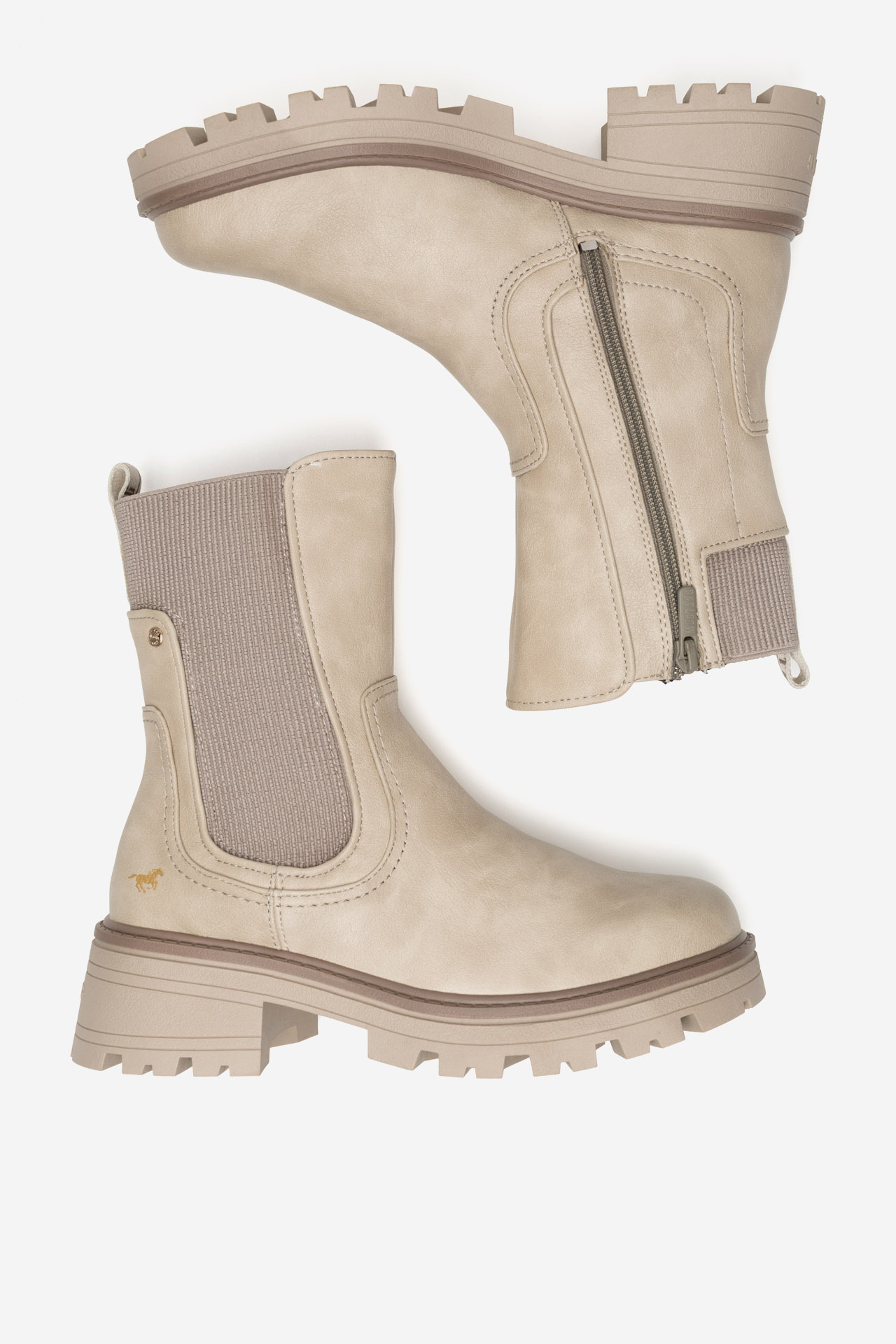 Gležnjarji chelsea Bež