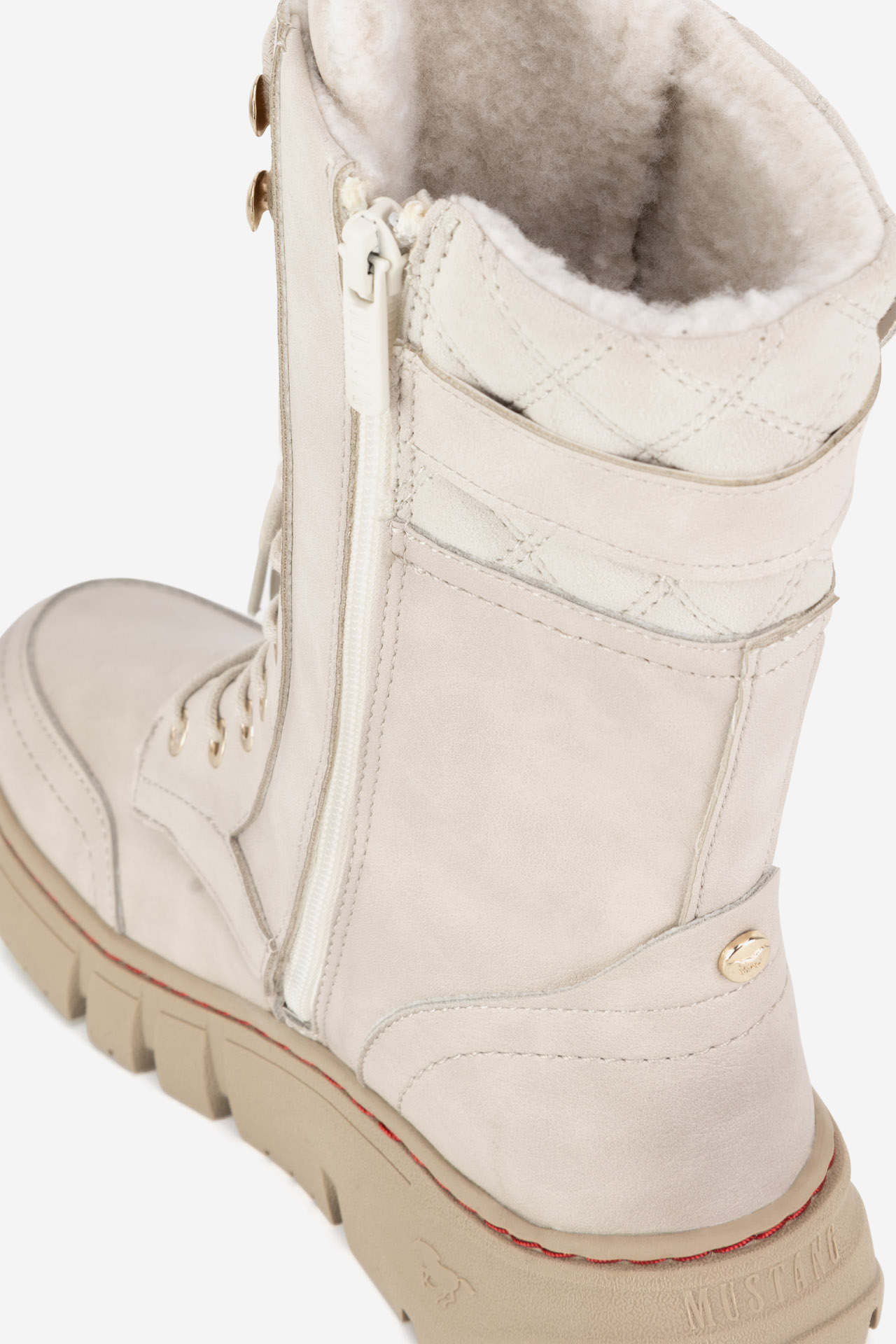 Šněrovací vyšší obuv BÍLÁ