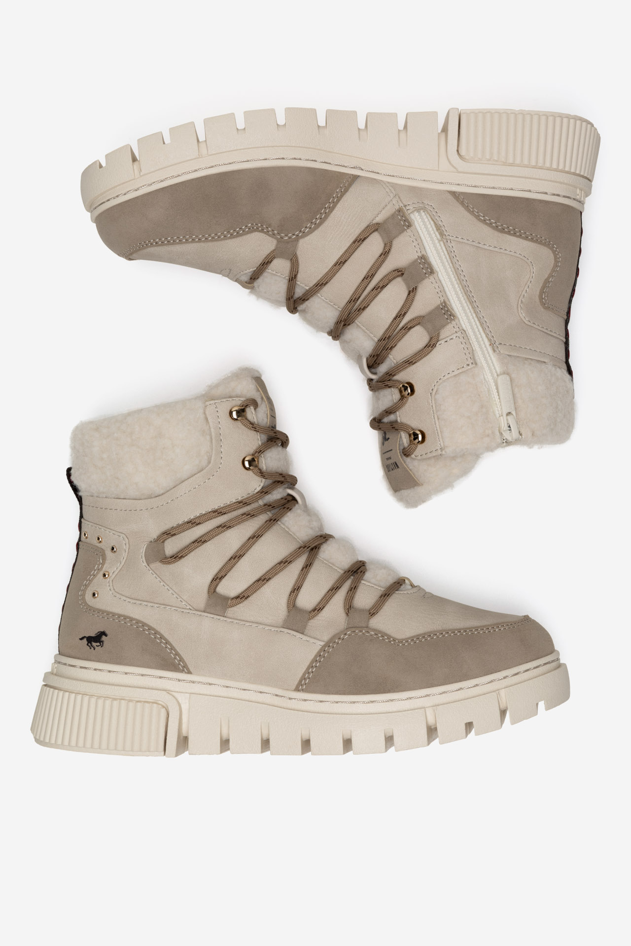 Šněrovací vyšší obuv BÍLÁ