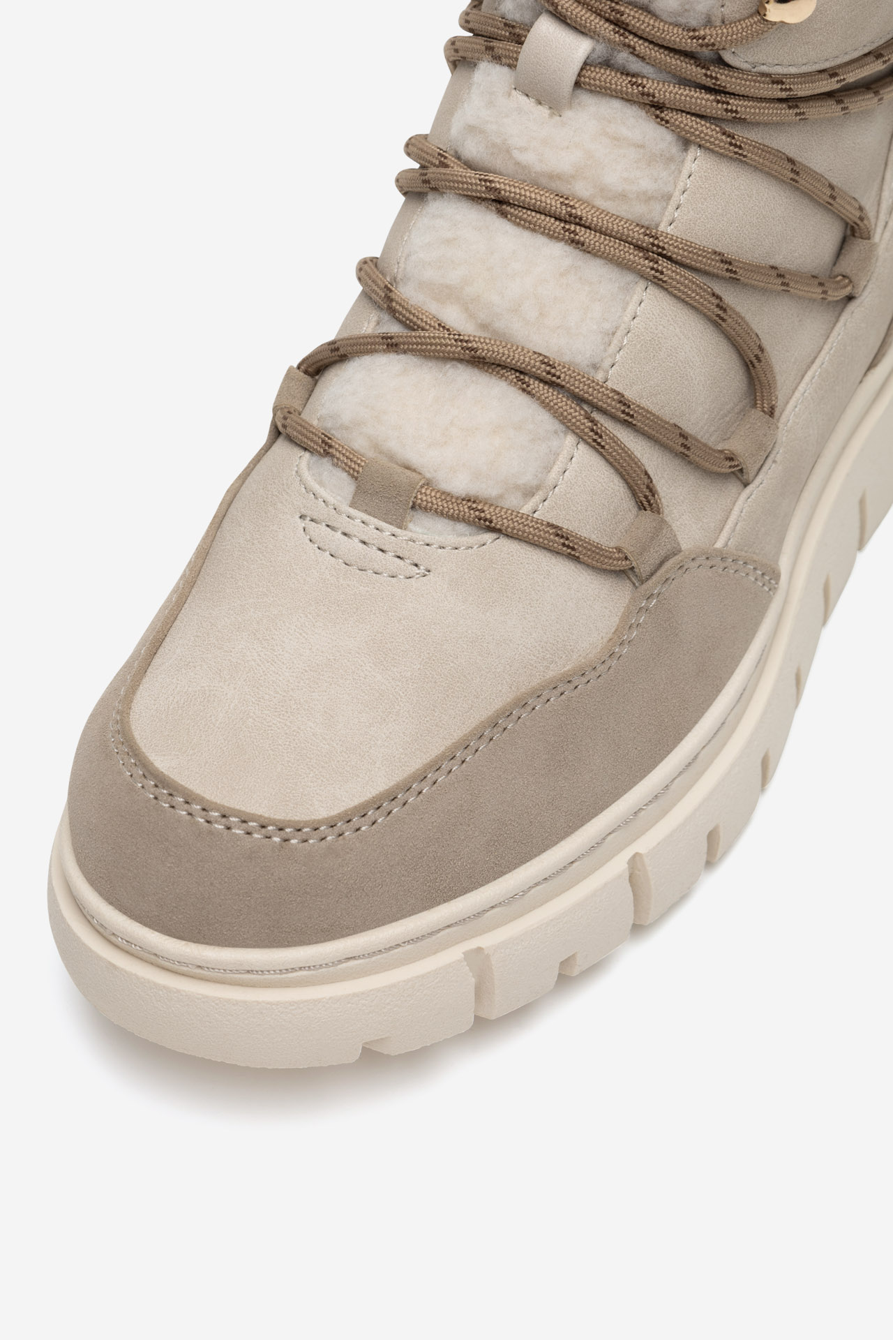 Šněrovací vyšší obuv BÍLÁ