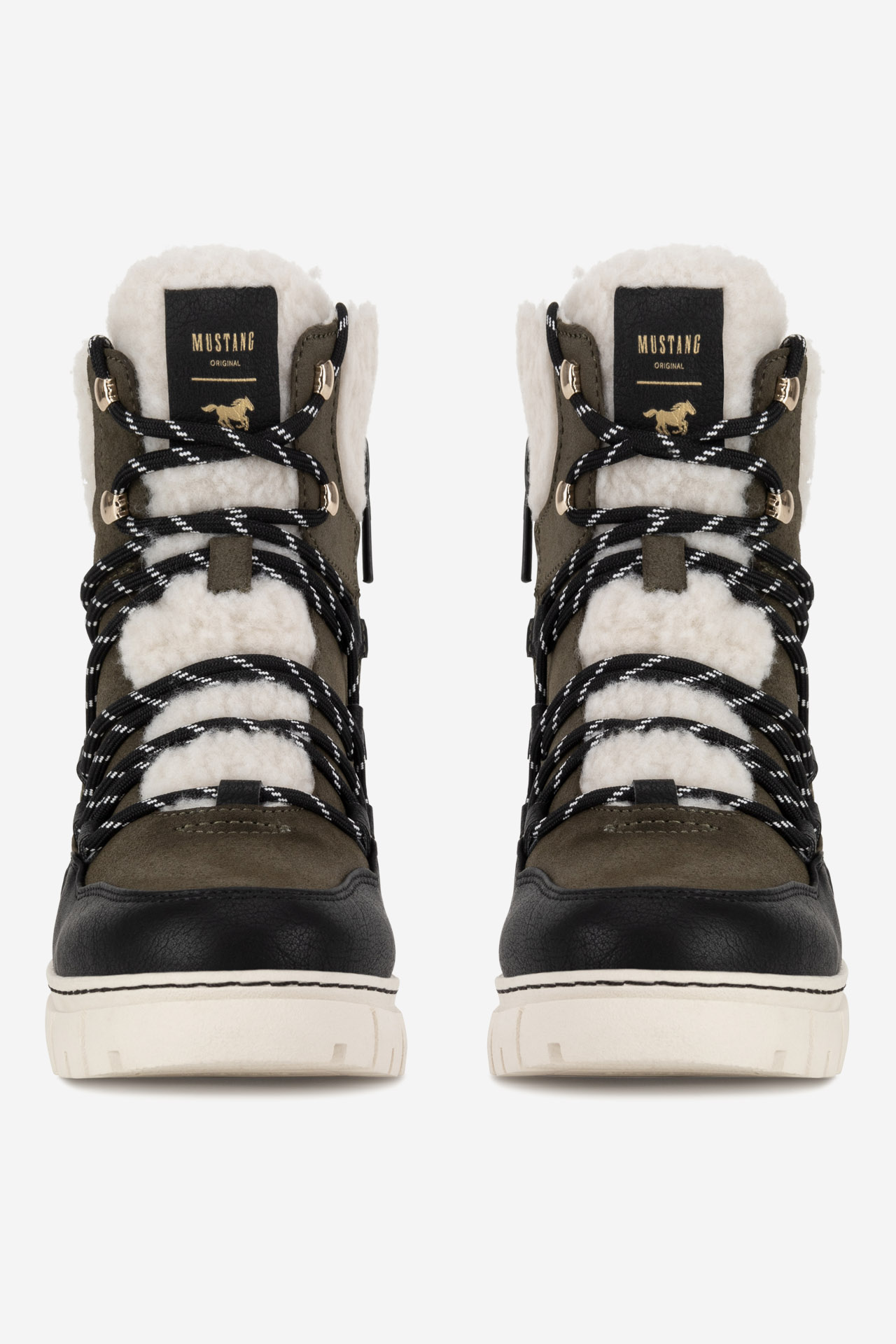 Šněrovací vyšší obuv KHAKI