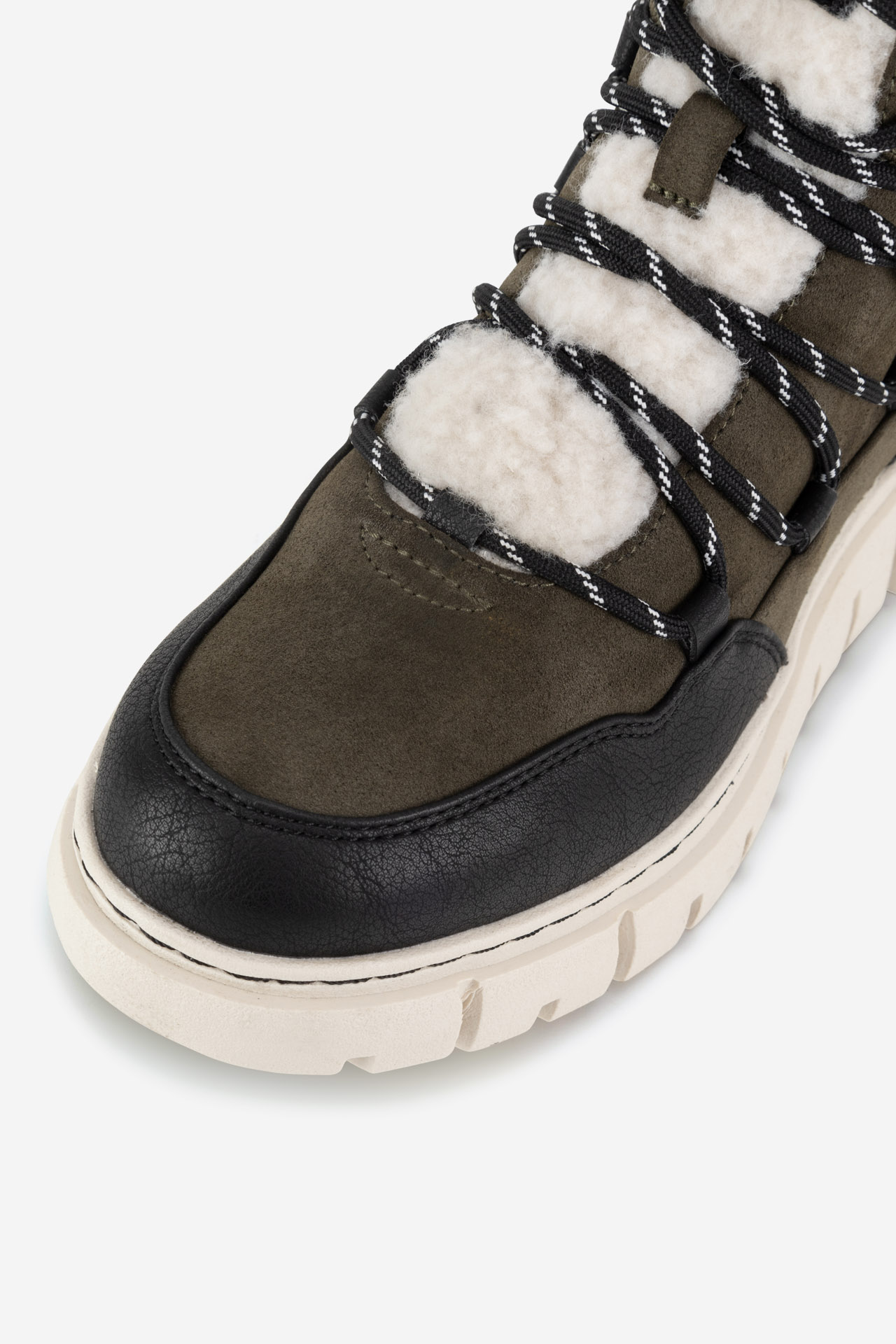 Šněrovací vyšší obuv KHAKI