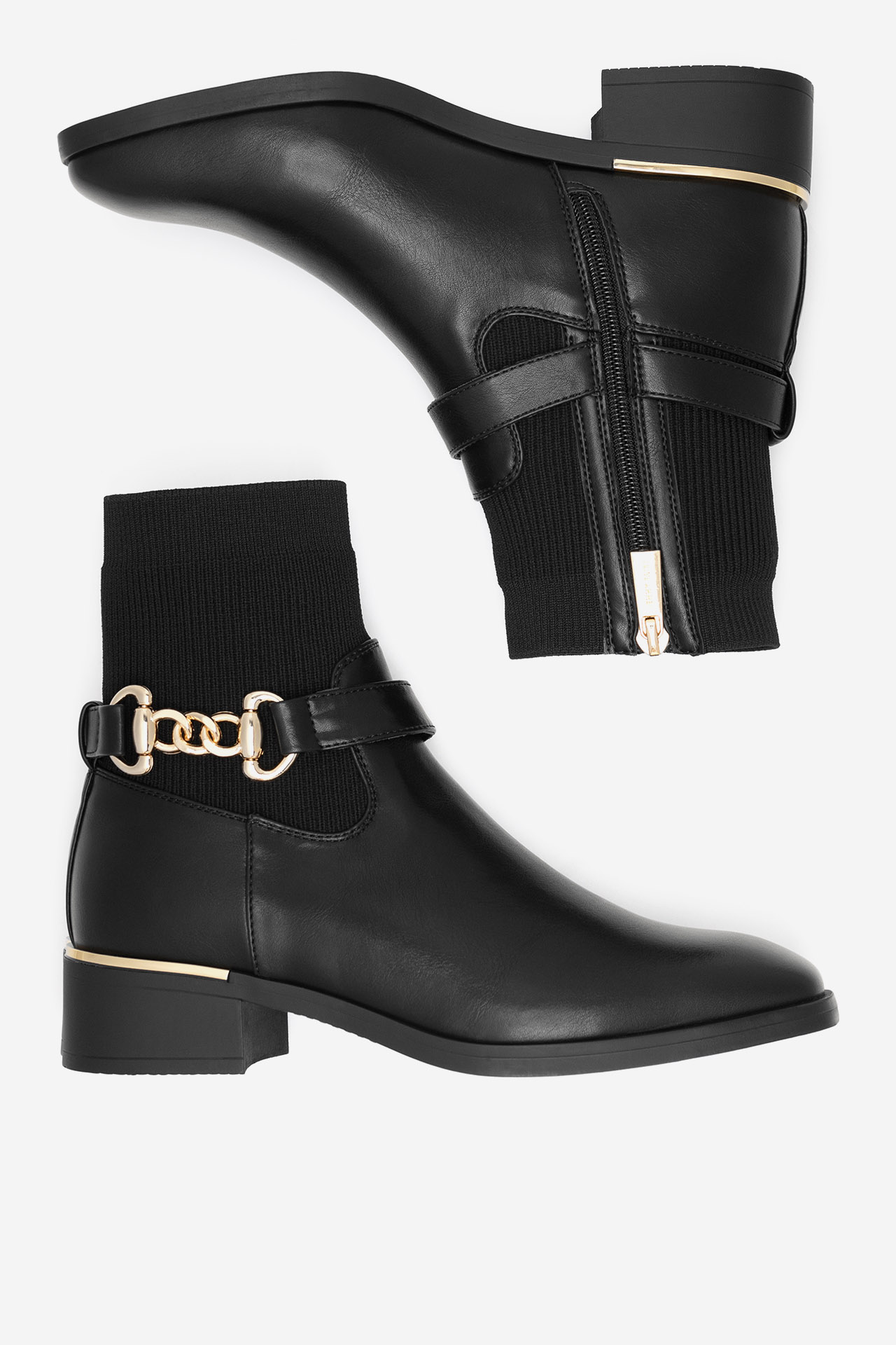 Kotníková obuv ČERNÁ