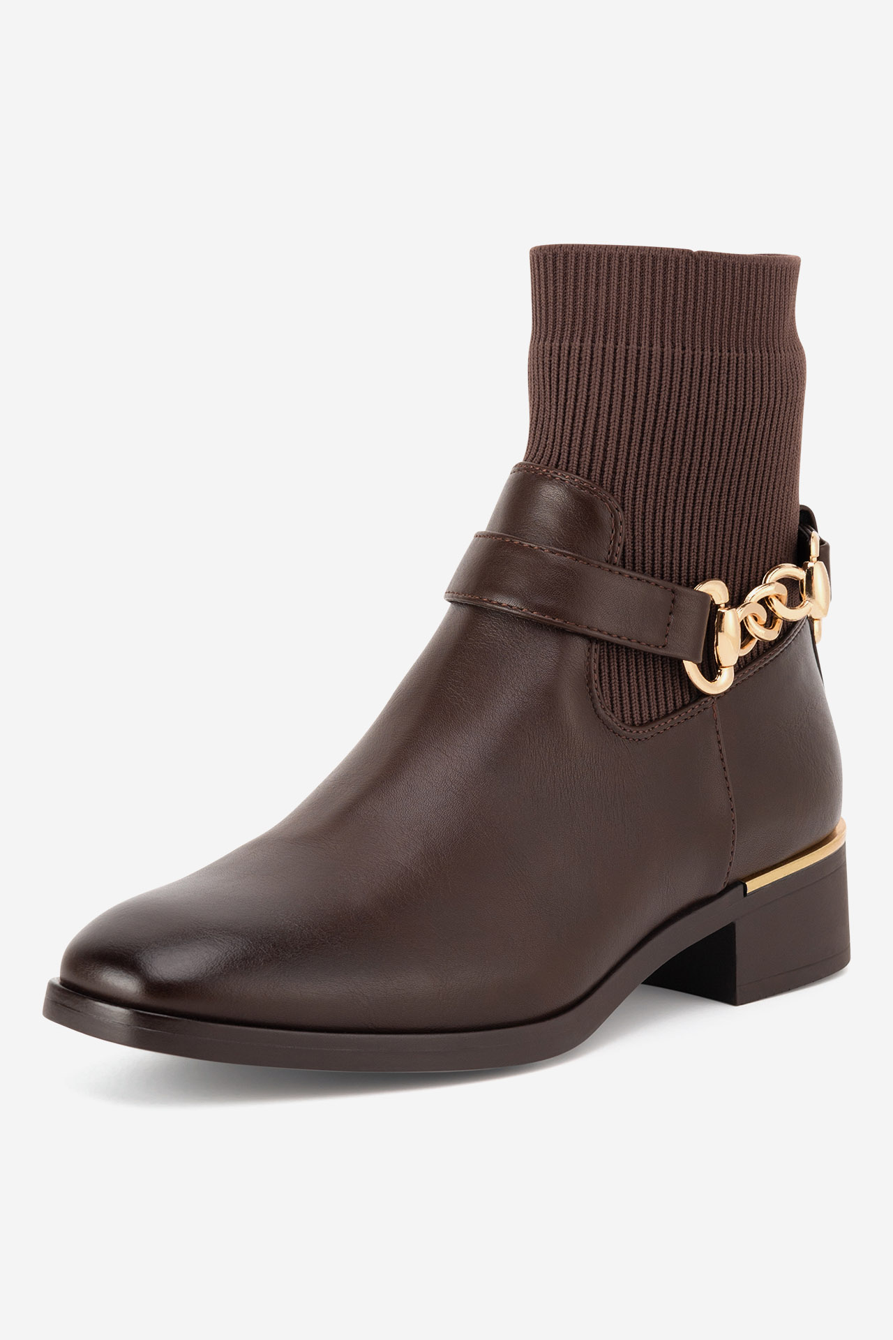 Kotníková obuv HNĚDÁ