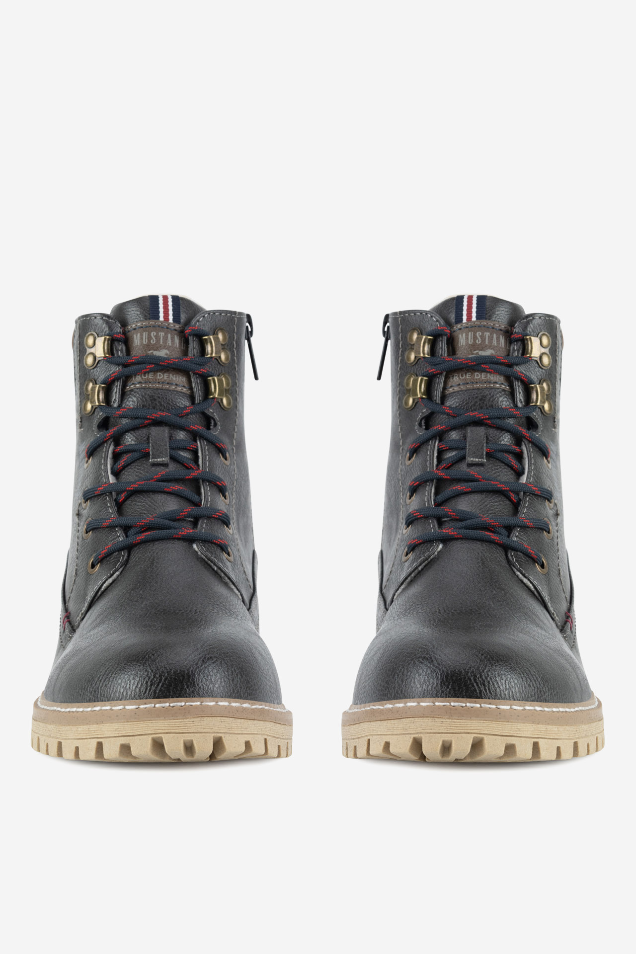 Šněrovací vyšší obuv ŠEDÁ