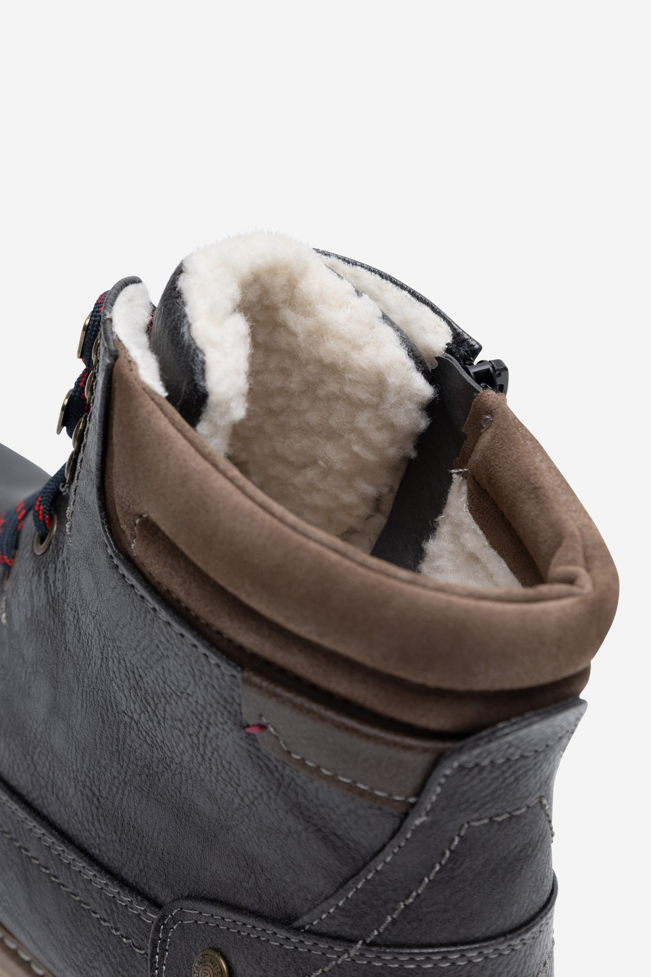 Šněrovací vyšší obuv ŠEDÁ