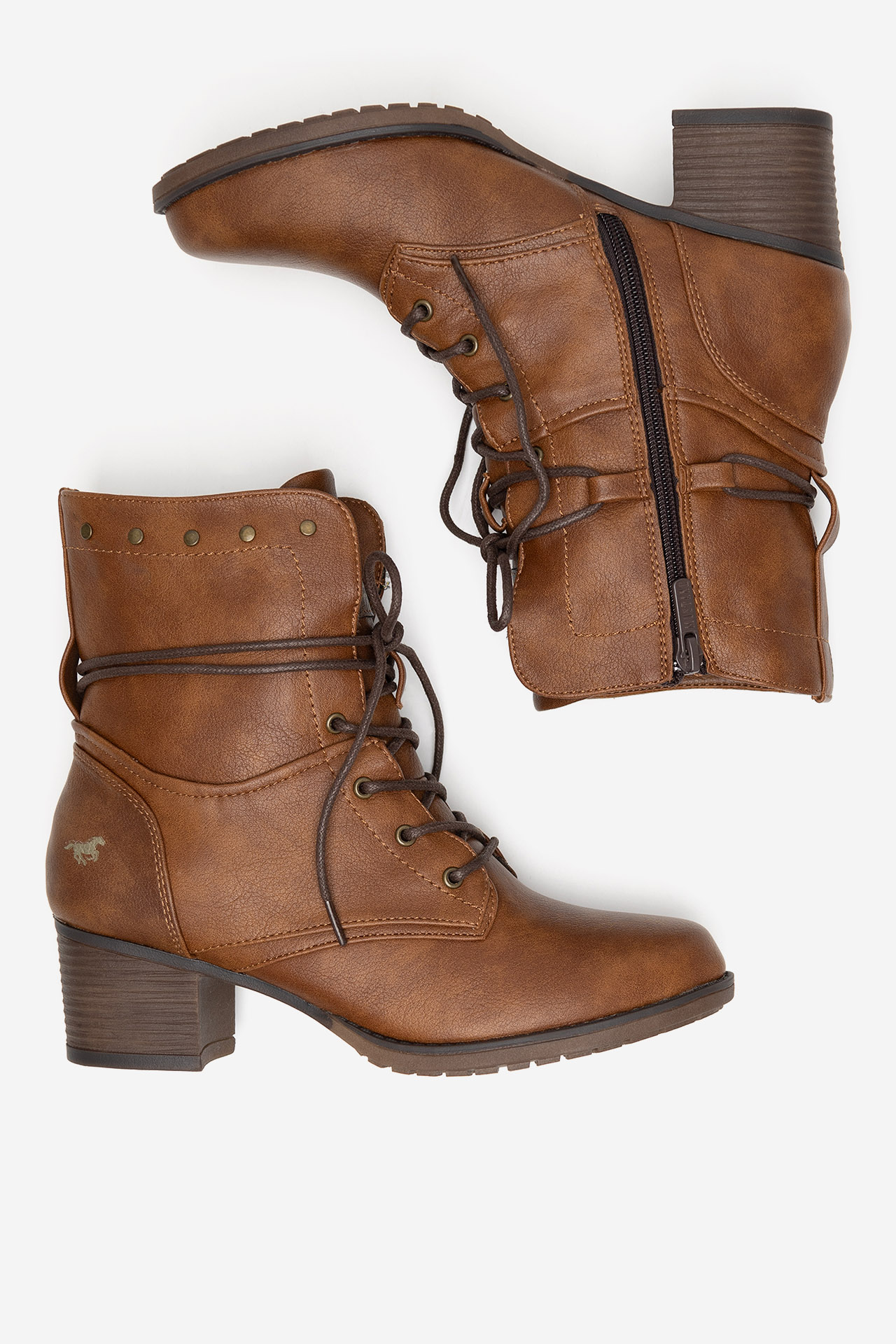 Šnurovacie topánky Hnedá