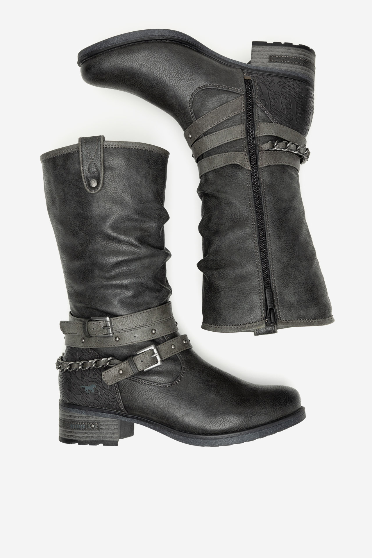 Zimski škornji Temno siva