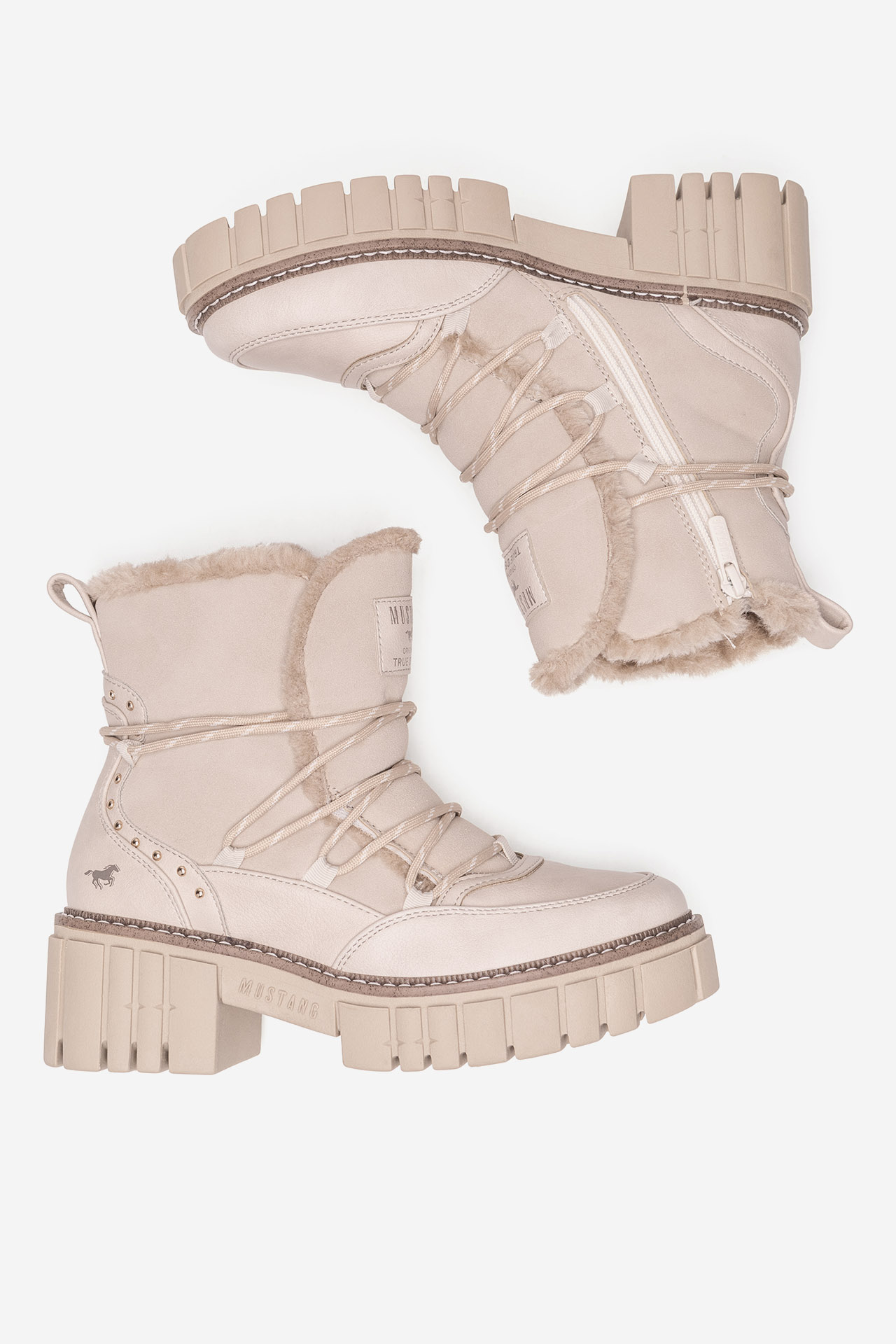 Šněrovací vyšší obuv BÍLÁ