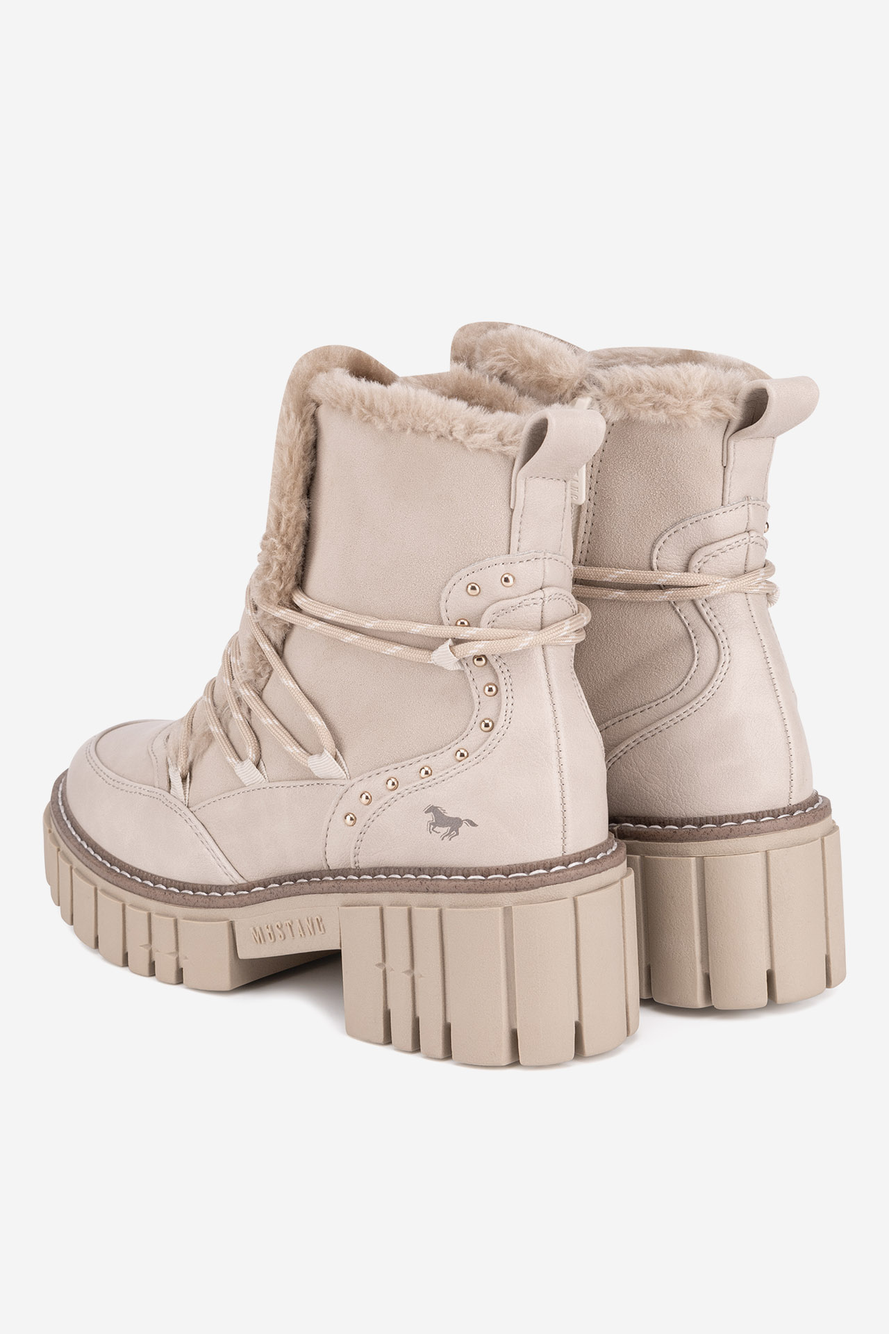 Šněrovací vyšší obuv BÍLÁ